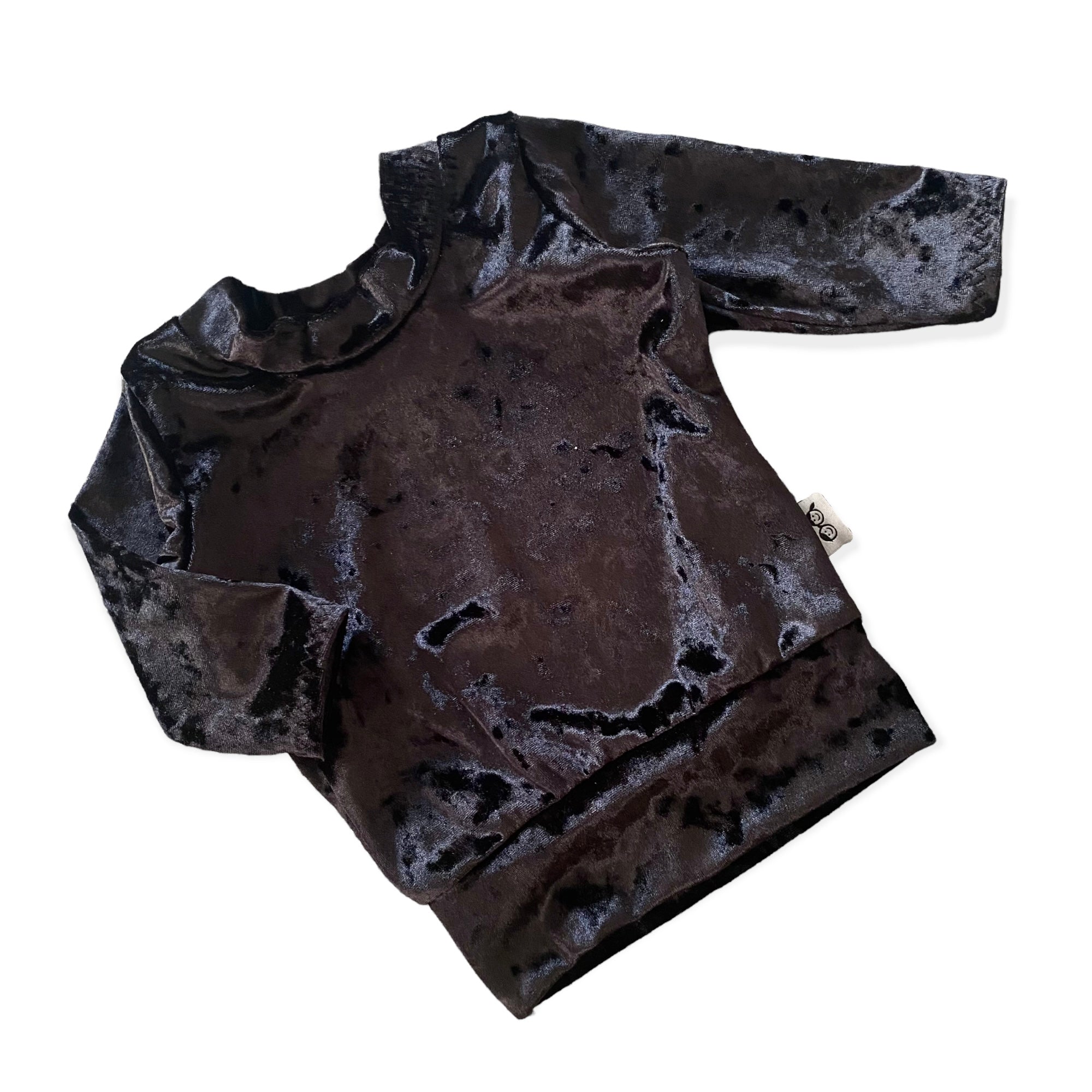 Black Velvet Lounge Top