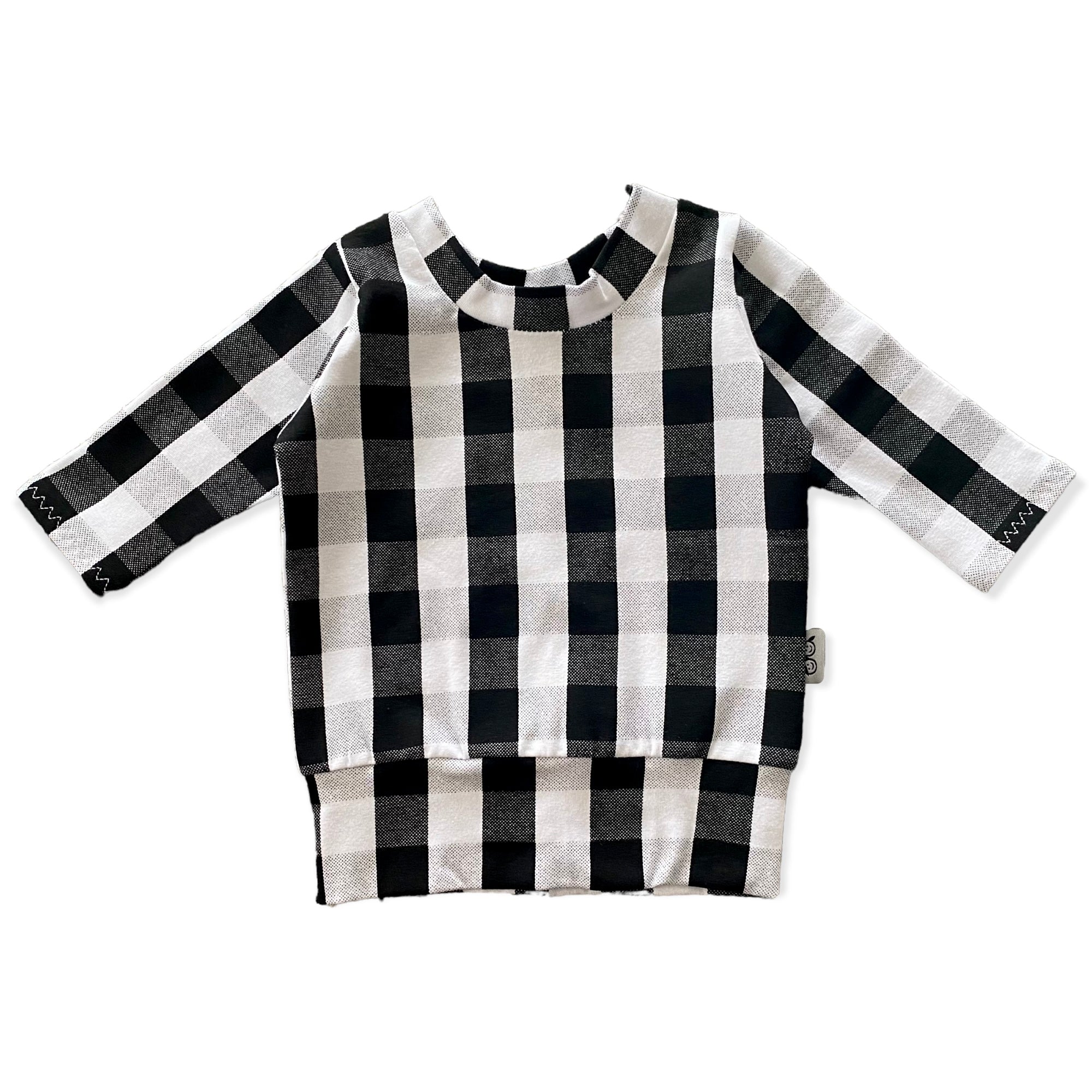 Black and White Plaid Dudis Lounge Set