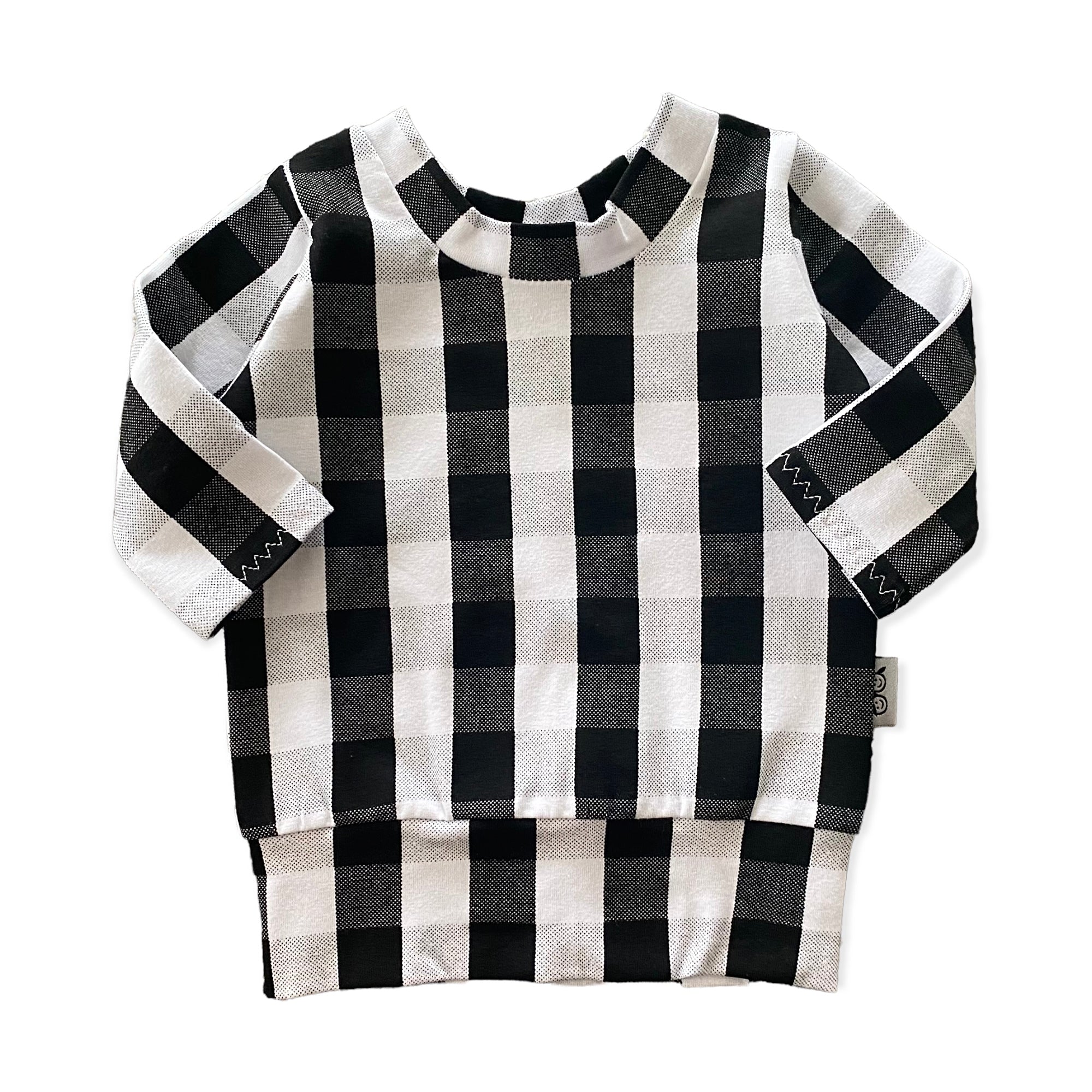 Black and White Plaid Dudis Pullover