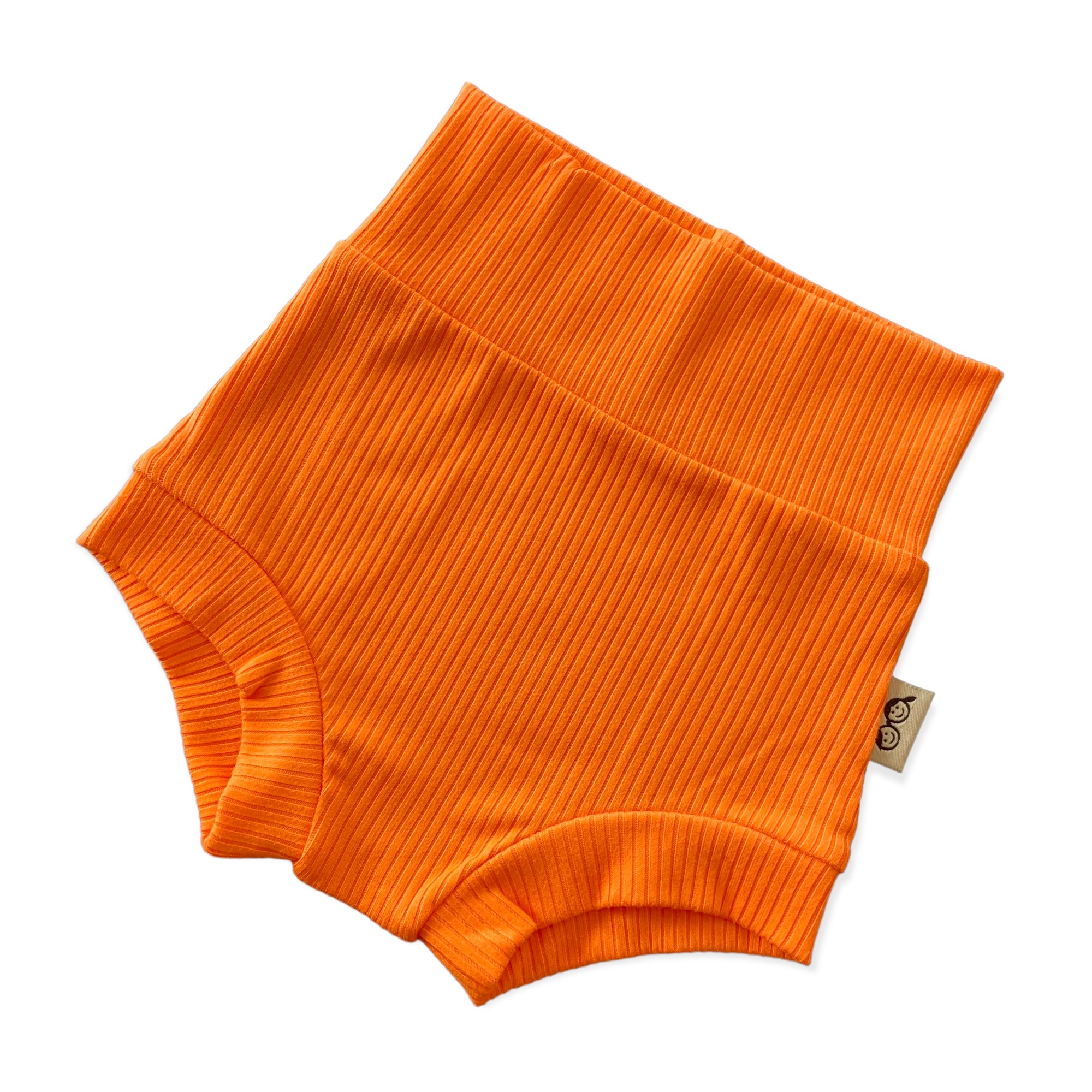 Bright Orange Ribbed Bummies