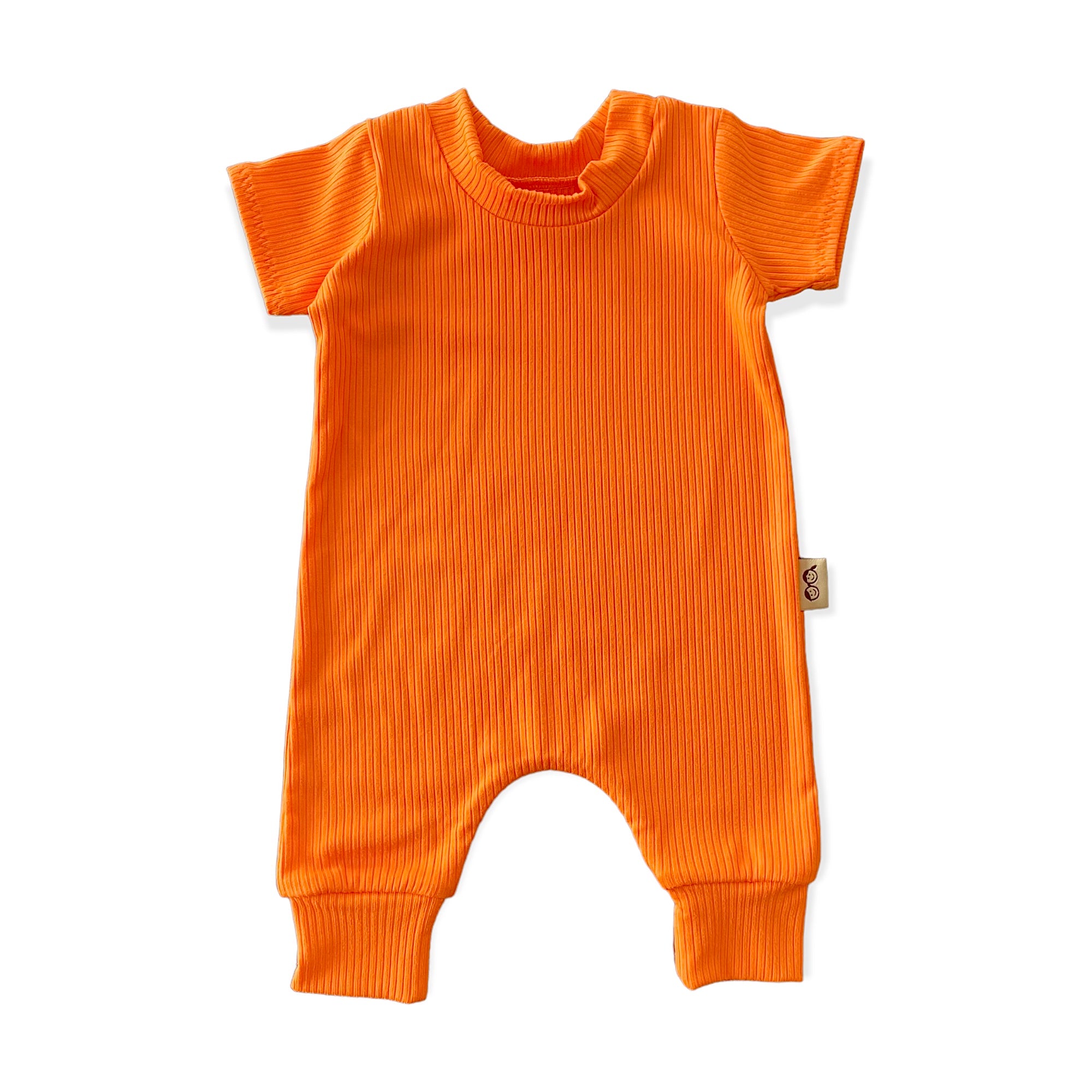 Bright Orange Harem Romper