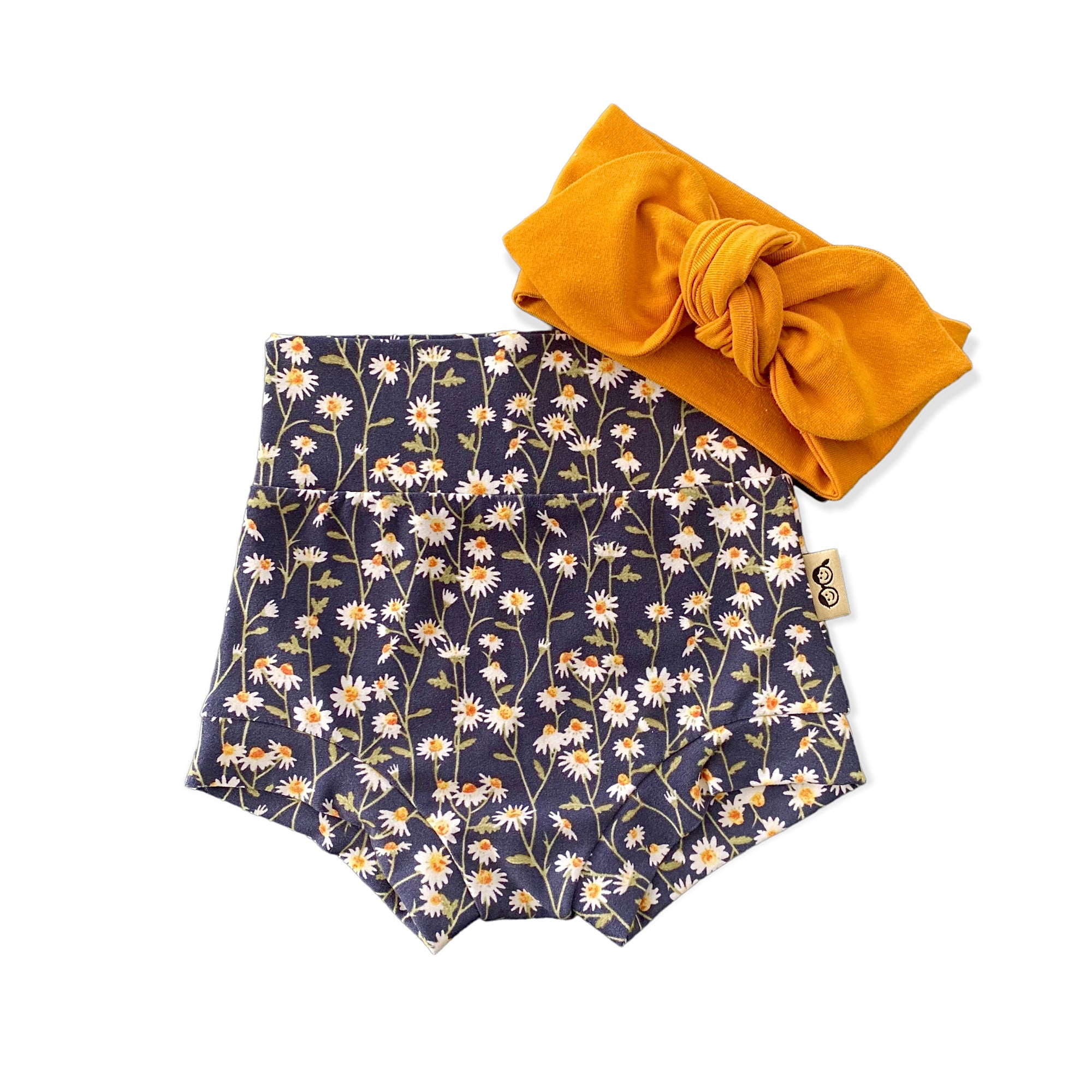Chamomile Garden Bummies with Mustard Headband