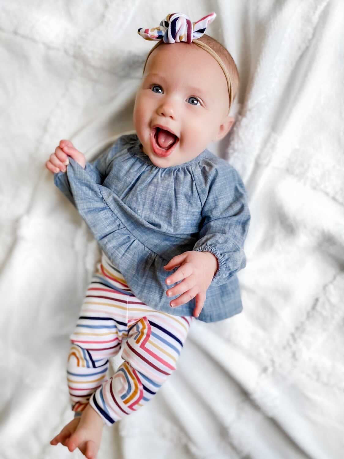Rainbows Stripes Leggings and/or Headbands