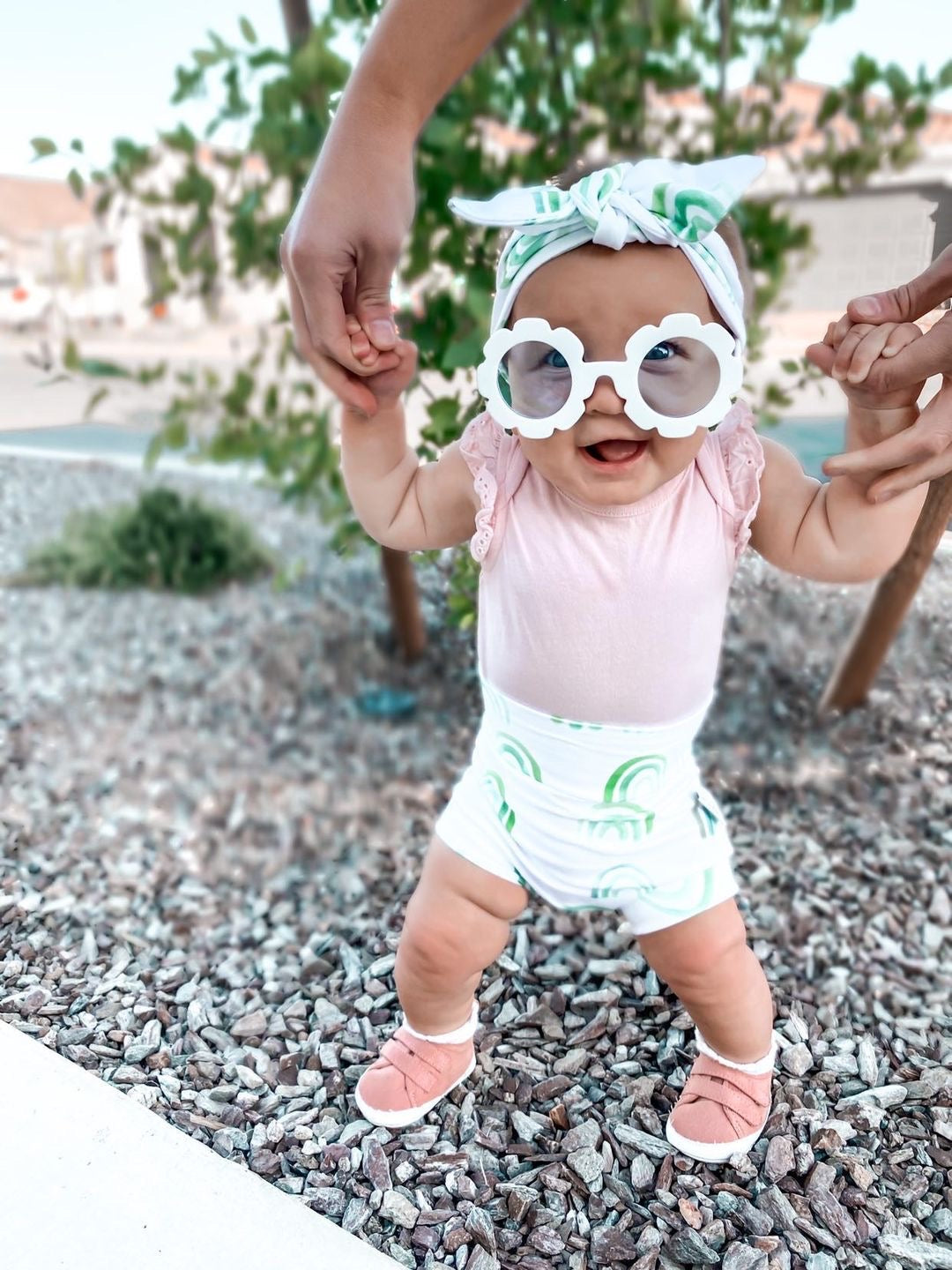 White and Blue Baby Sunglasses