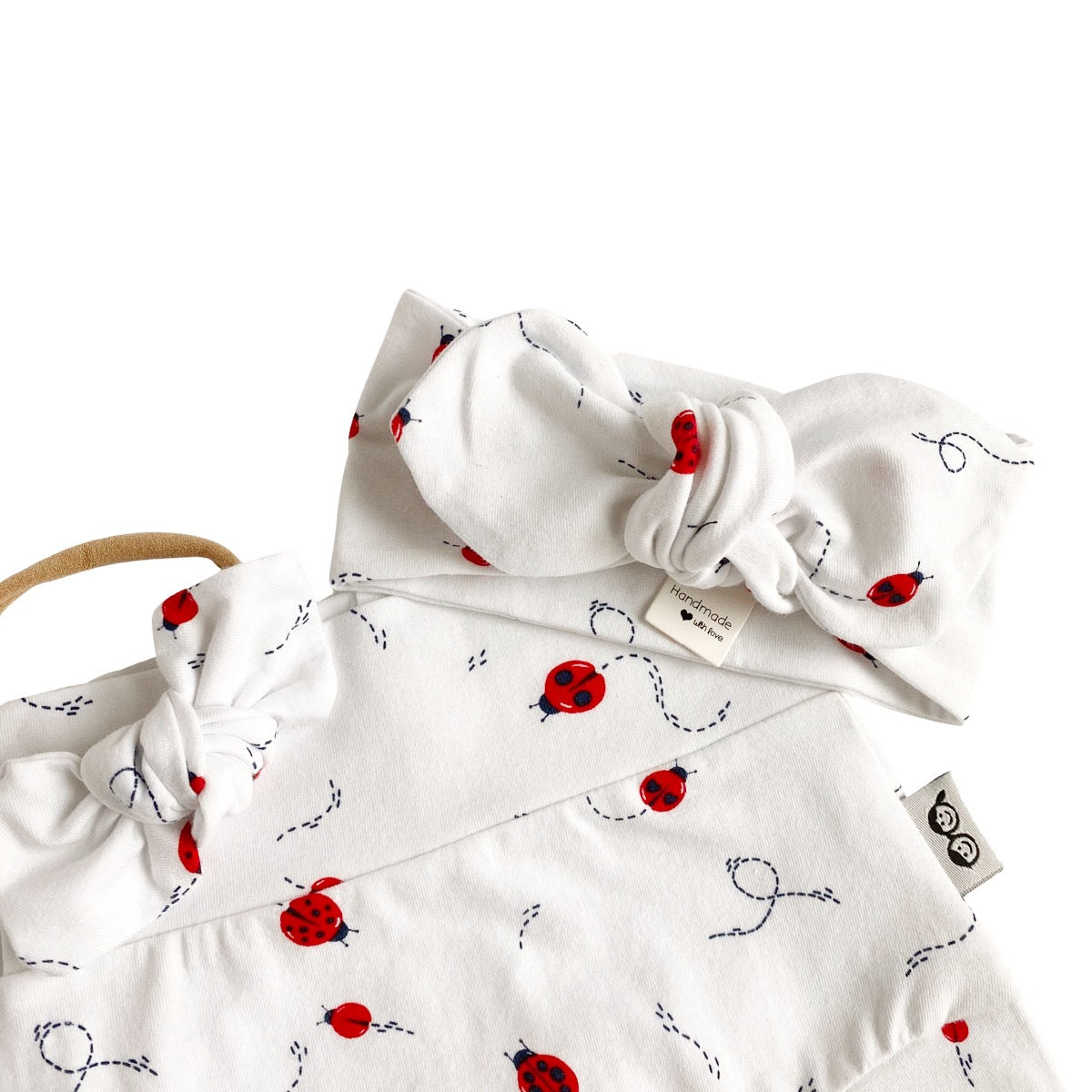 Ladybugs Bummies and/or Headbands