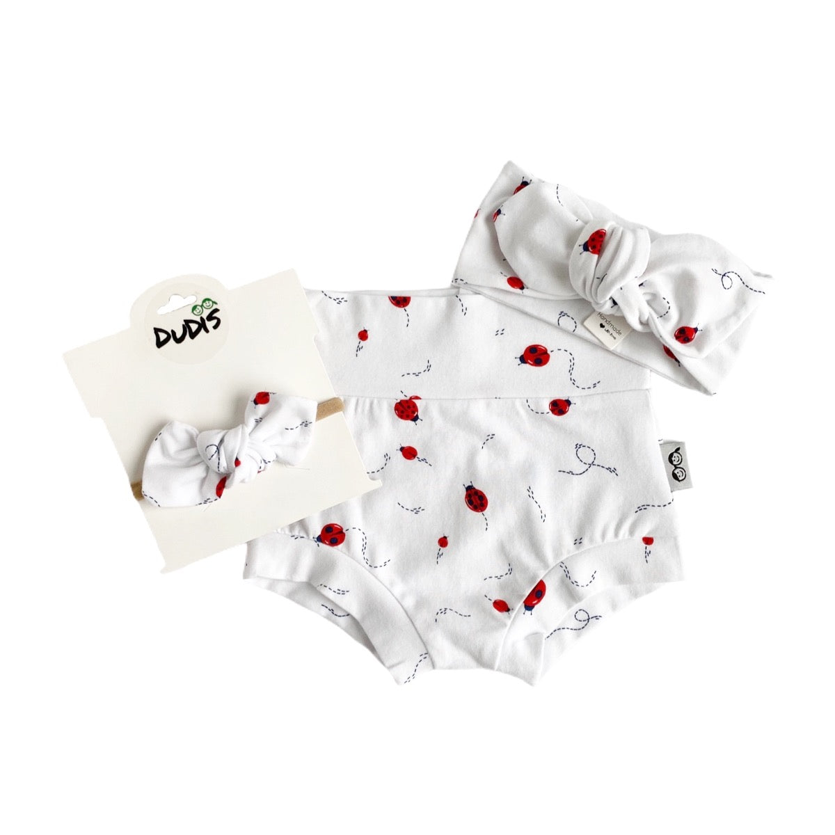 Ladybugs Bummies and/or Headbands