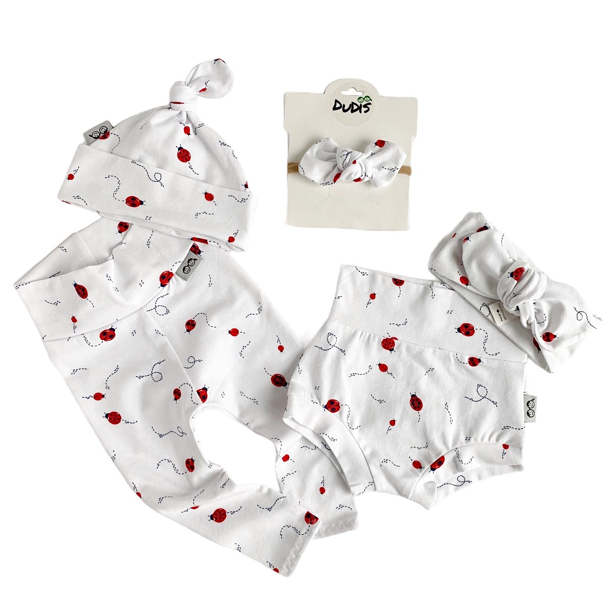 Ladybugs Leggings and Headbands