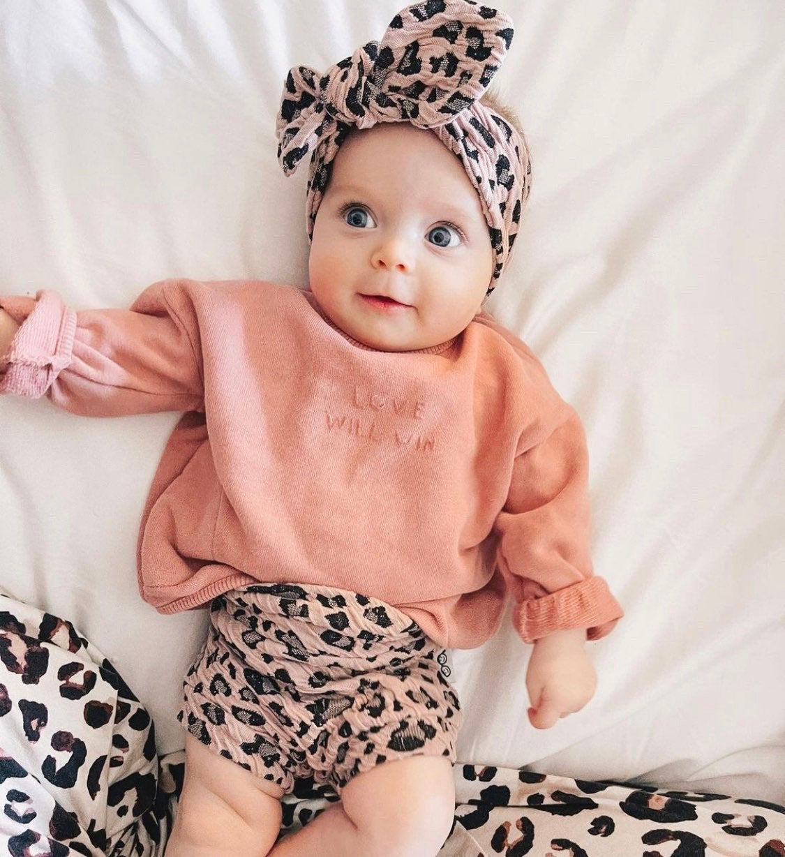 Blush Cheetah Bummies and/or Headbands