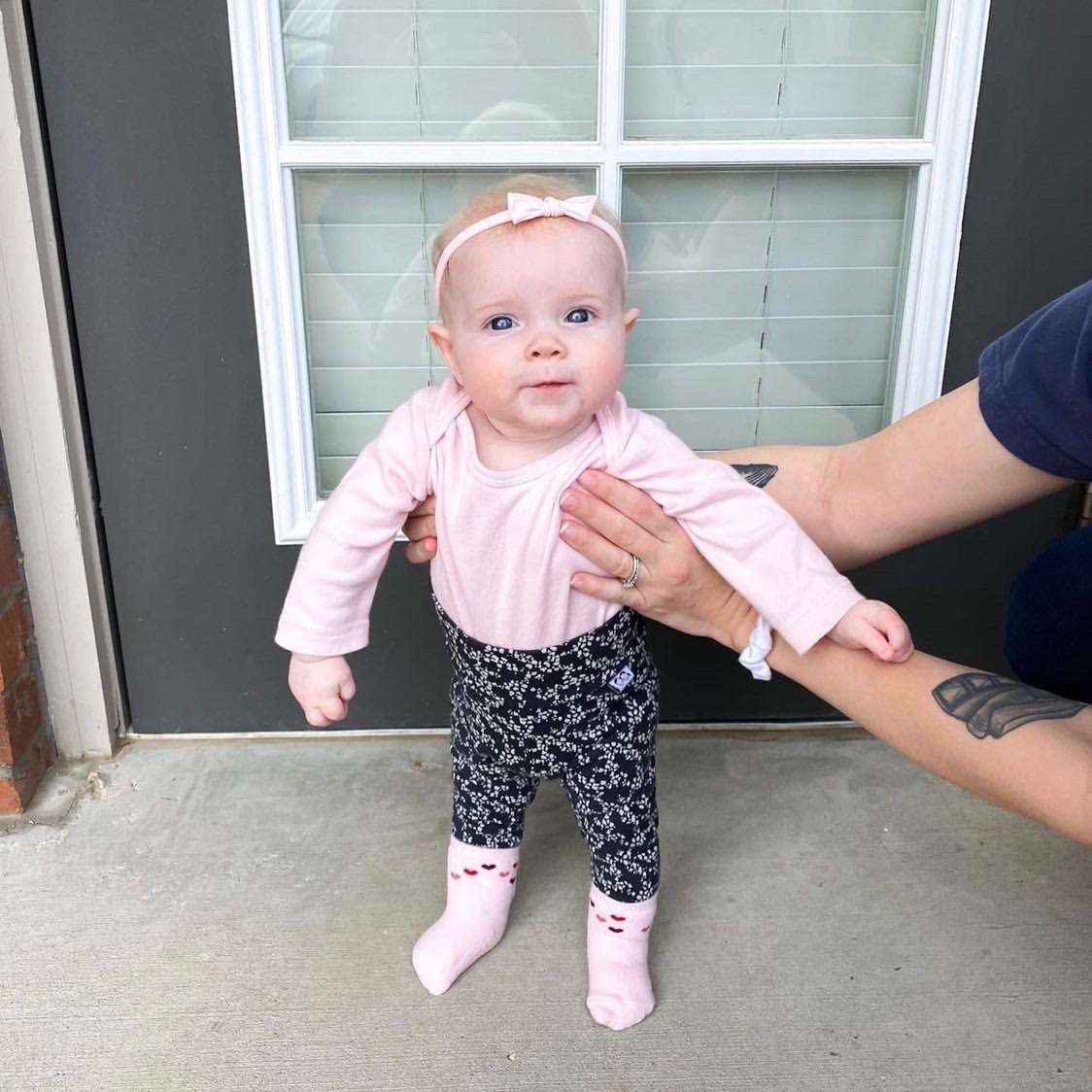 Messy Dots on Charcoal Leggings and/or Headbands