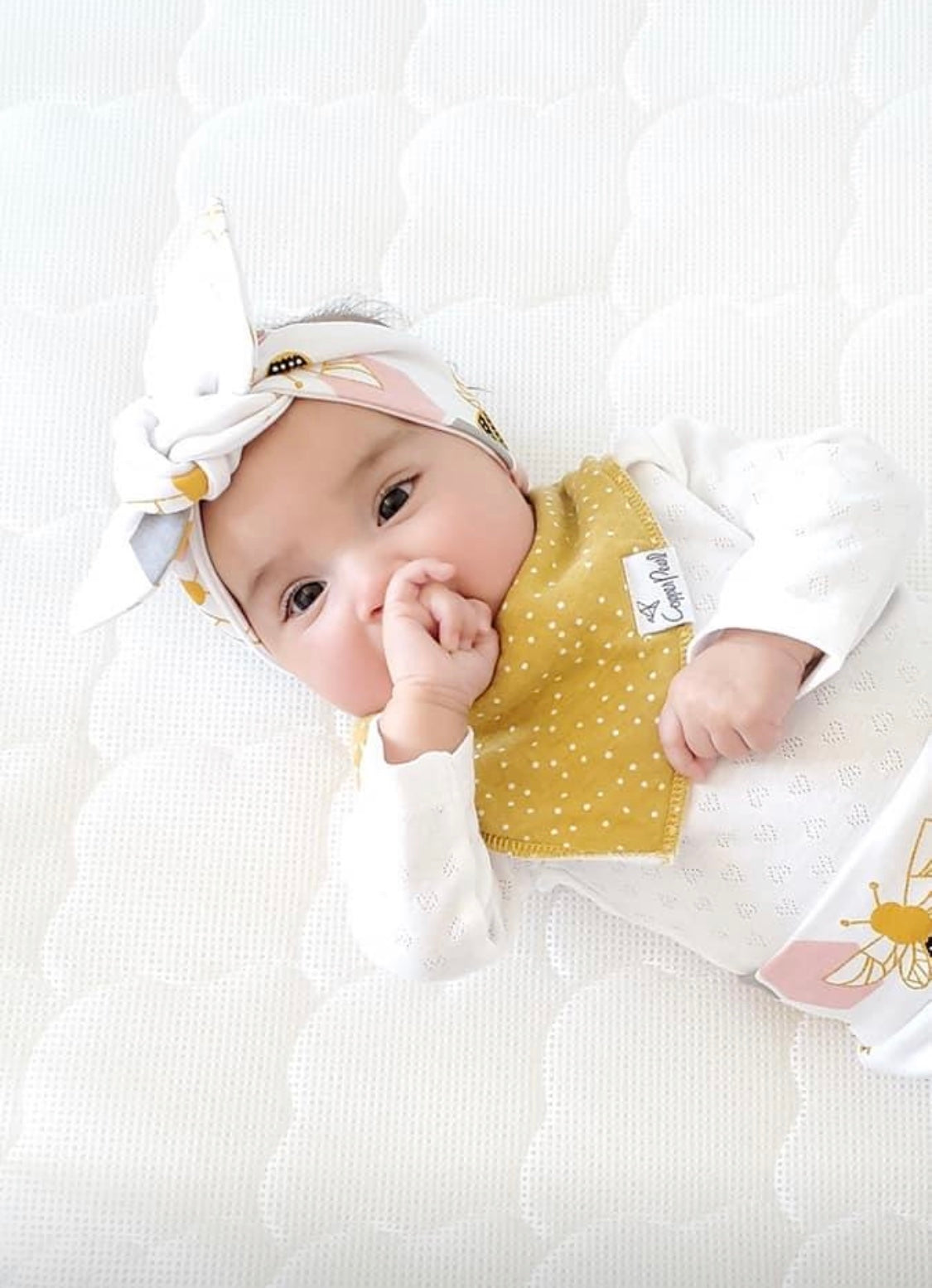 Bee Print Bummies and/or Headbands