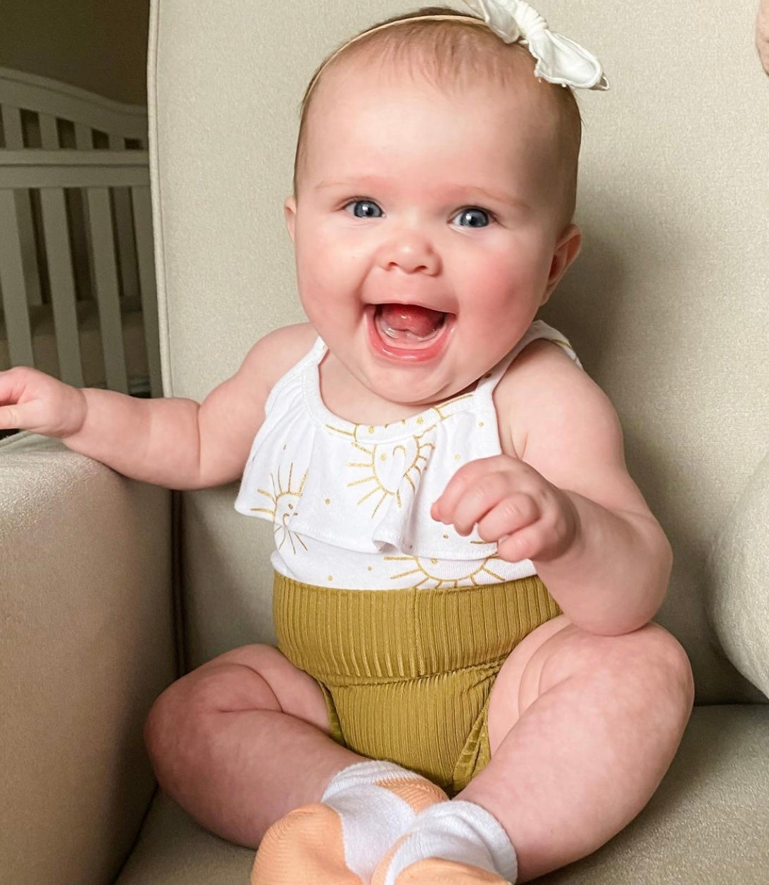 Vintage Olive Rib Bummies and/or Headbands