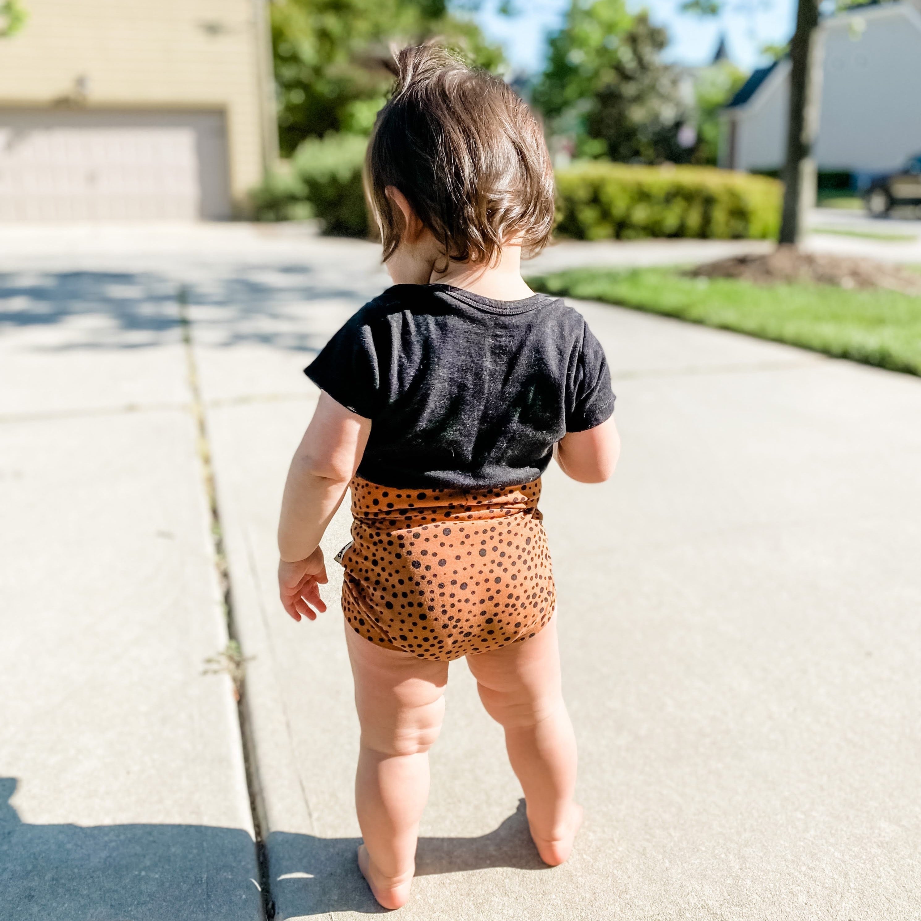 Tan Abstract Micro Dot Bummies and/or Headbands