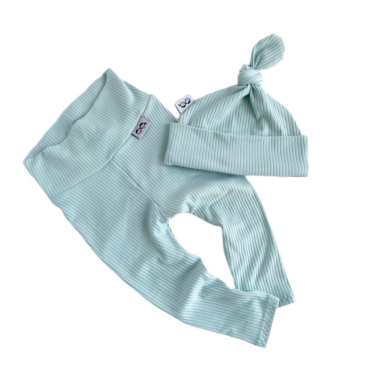 Mint Rib Leggings and/or Knot Beanie Hat
