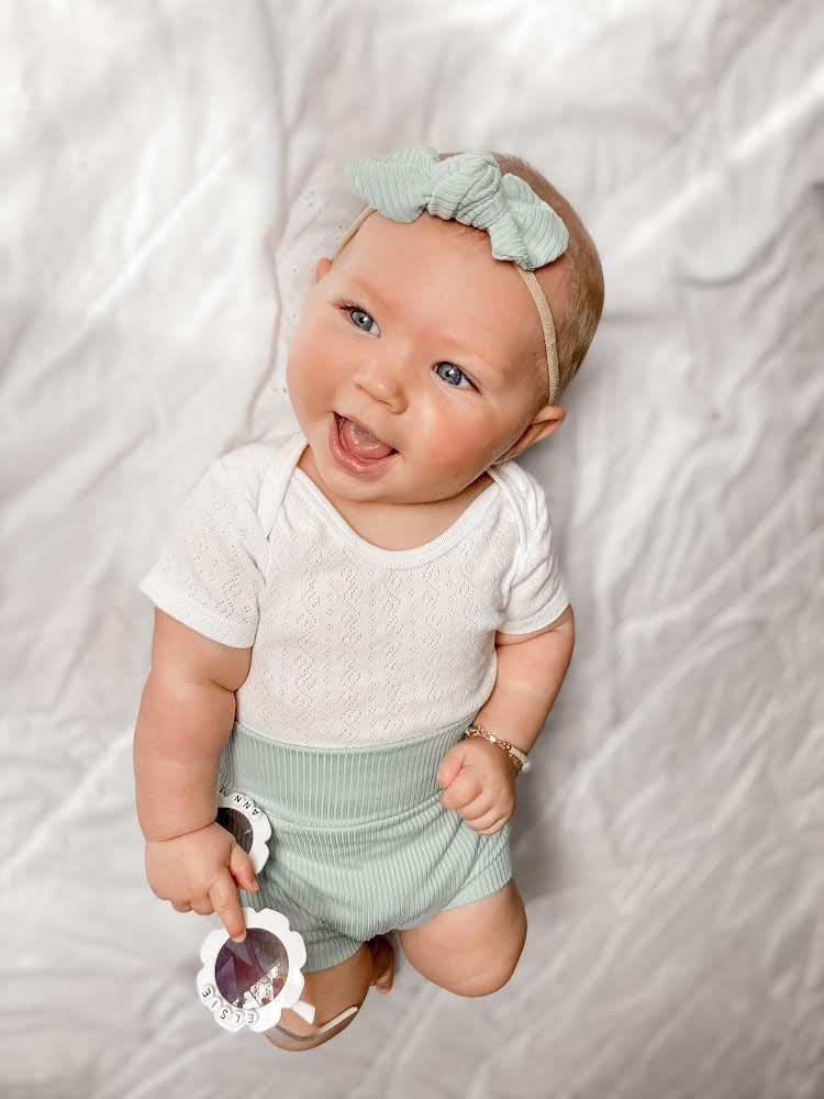 Mint Ribbed Headband