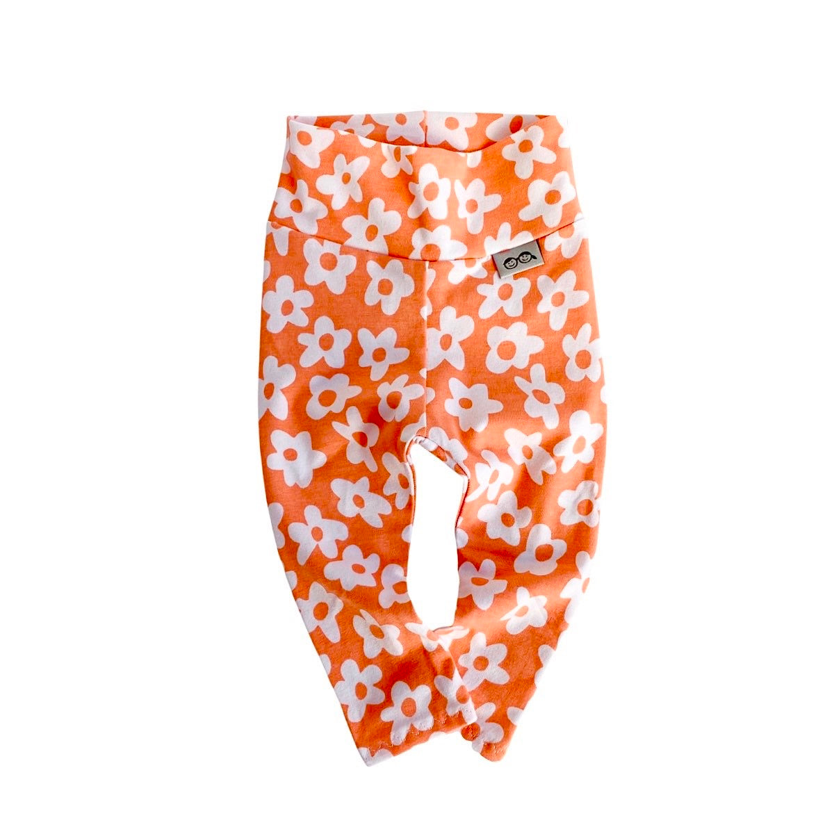 Peach Windy Floral Leggings and/or Headbands