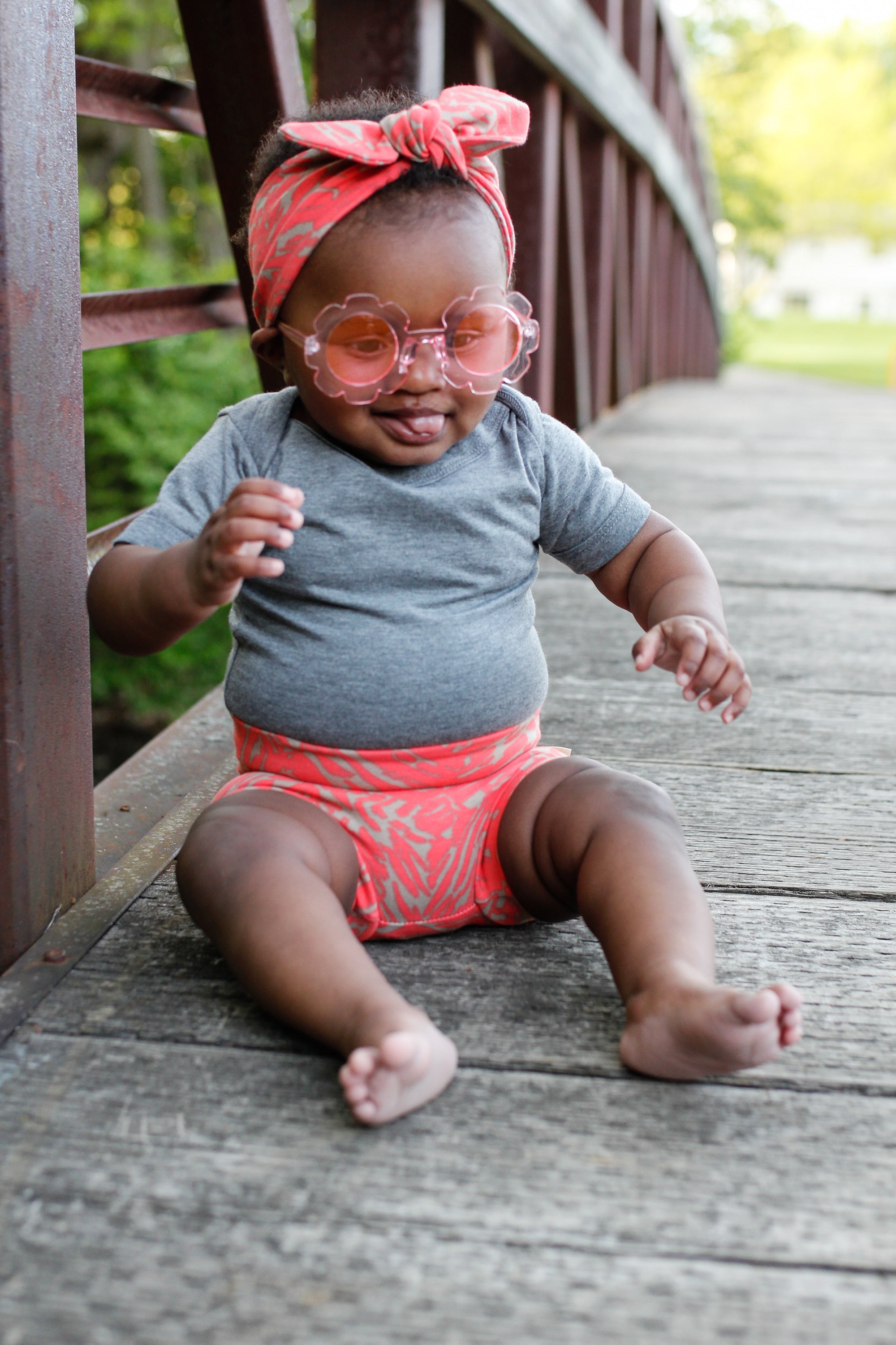 Clear Pink Baby Sunglasses