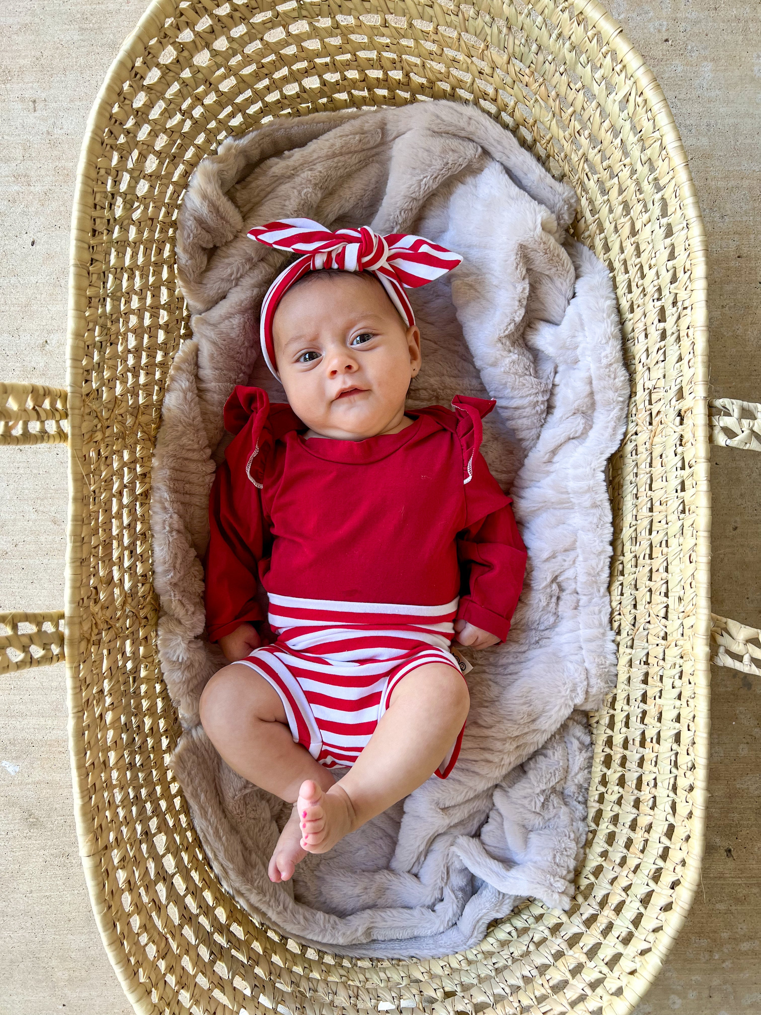 Red and White Striped Headbands