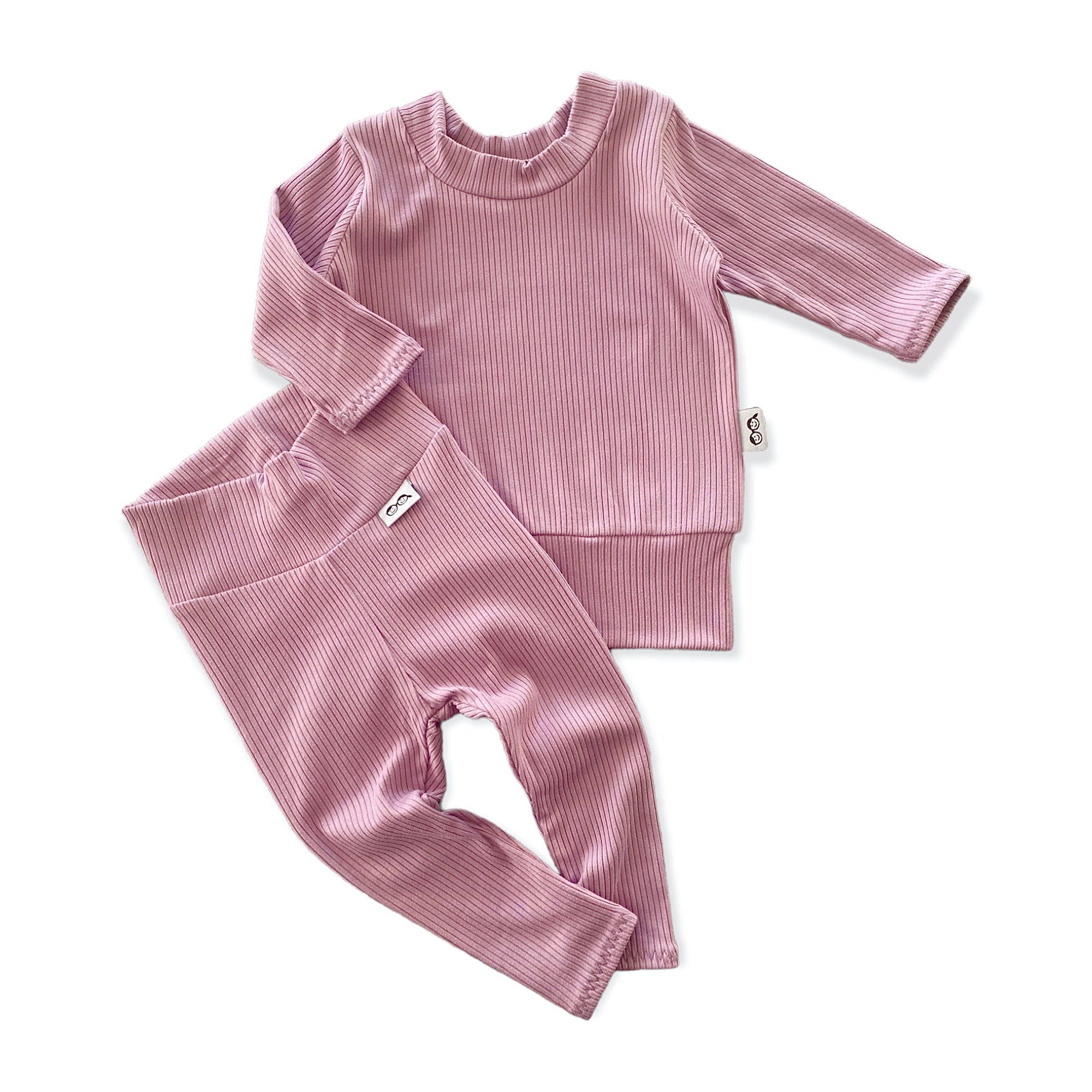 Lavender Ribbed Lounge Set