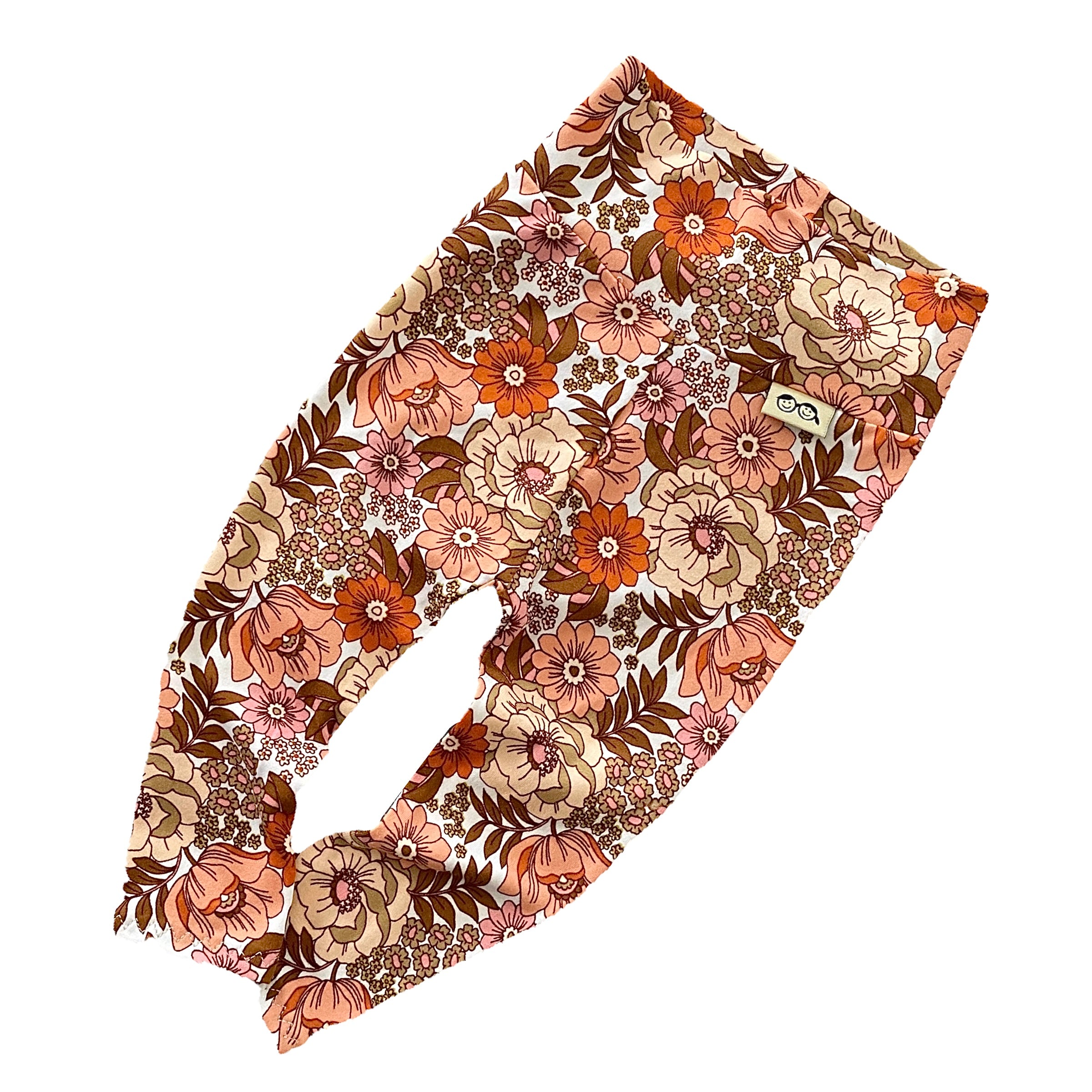 Neutral Boho Floral Leggings