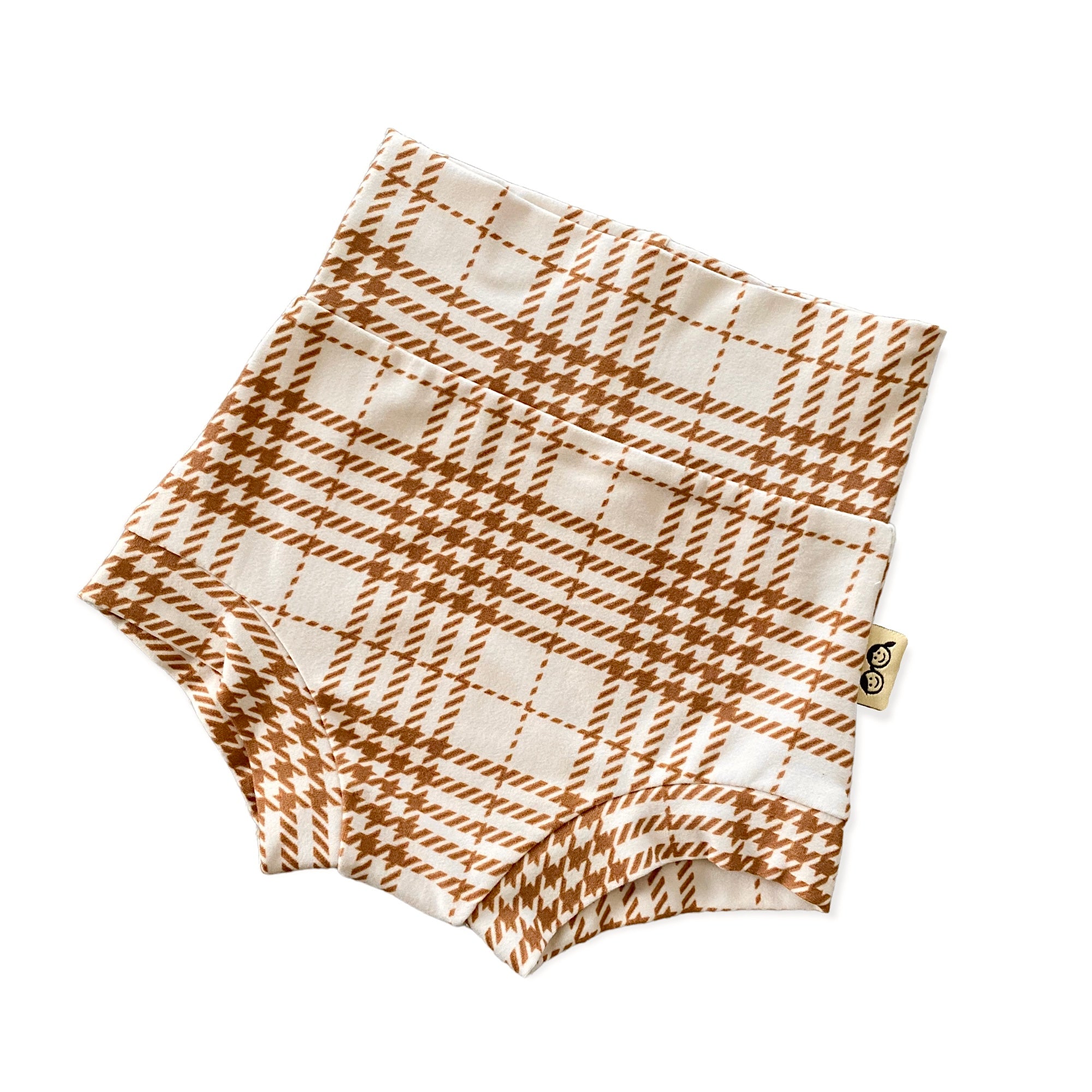 Neutral Plaid Bummies