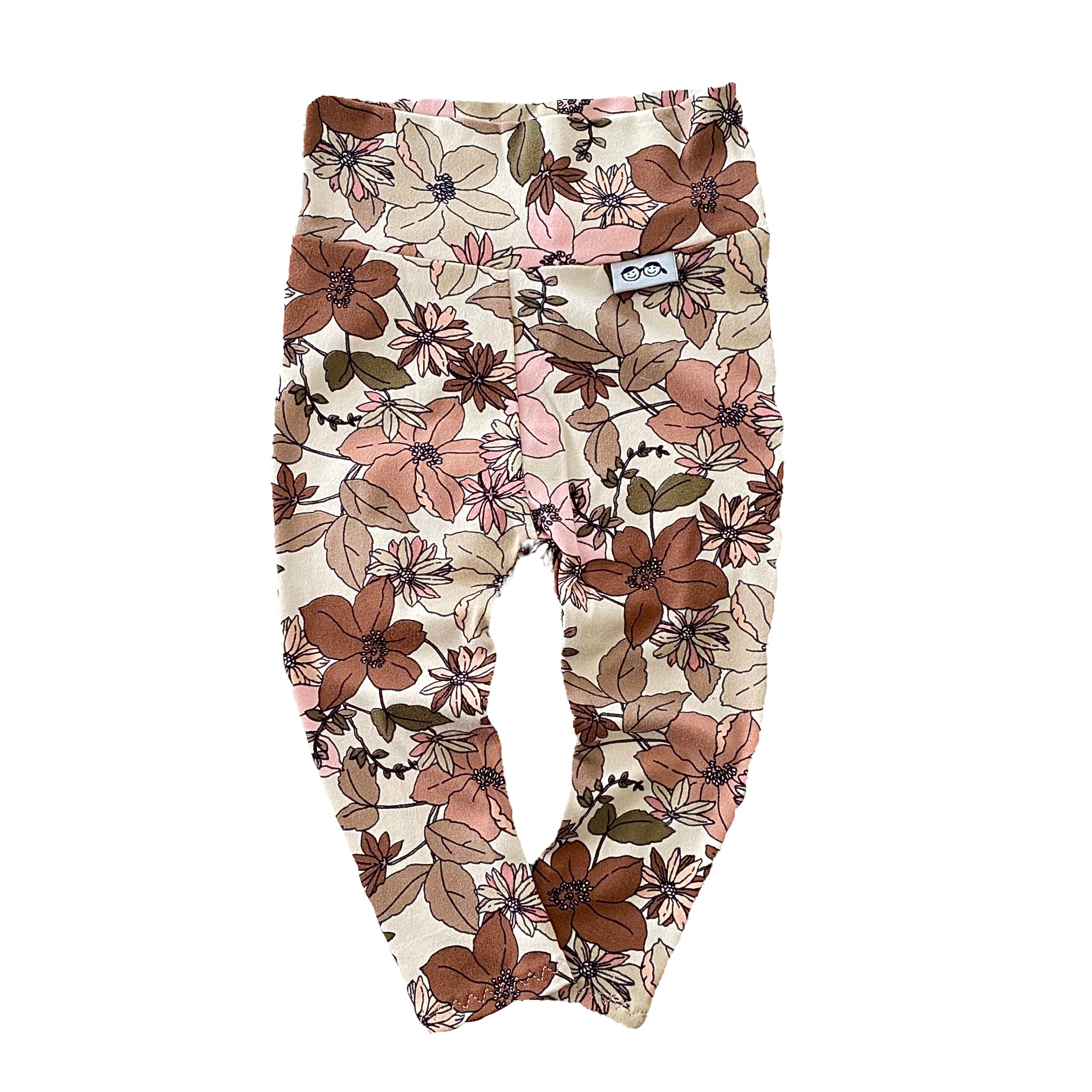 Nude Boho Florals Leggings and/or Headbands