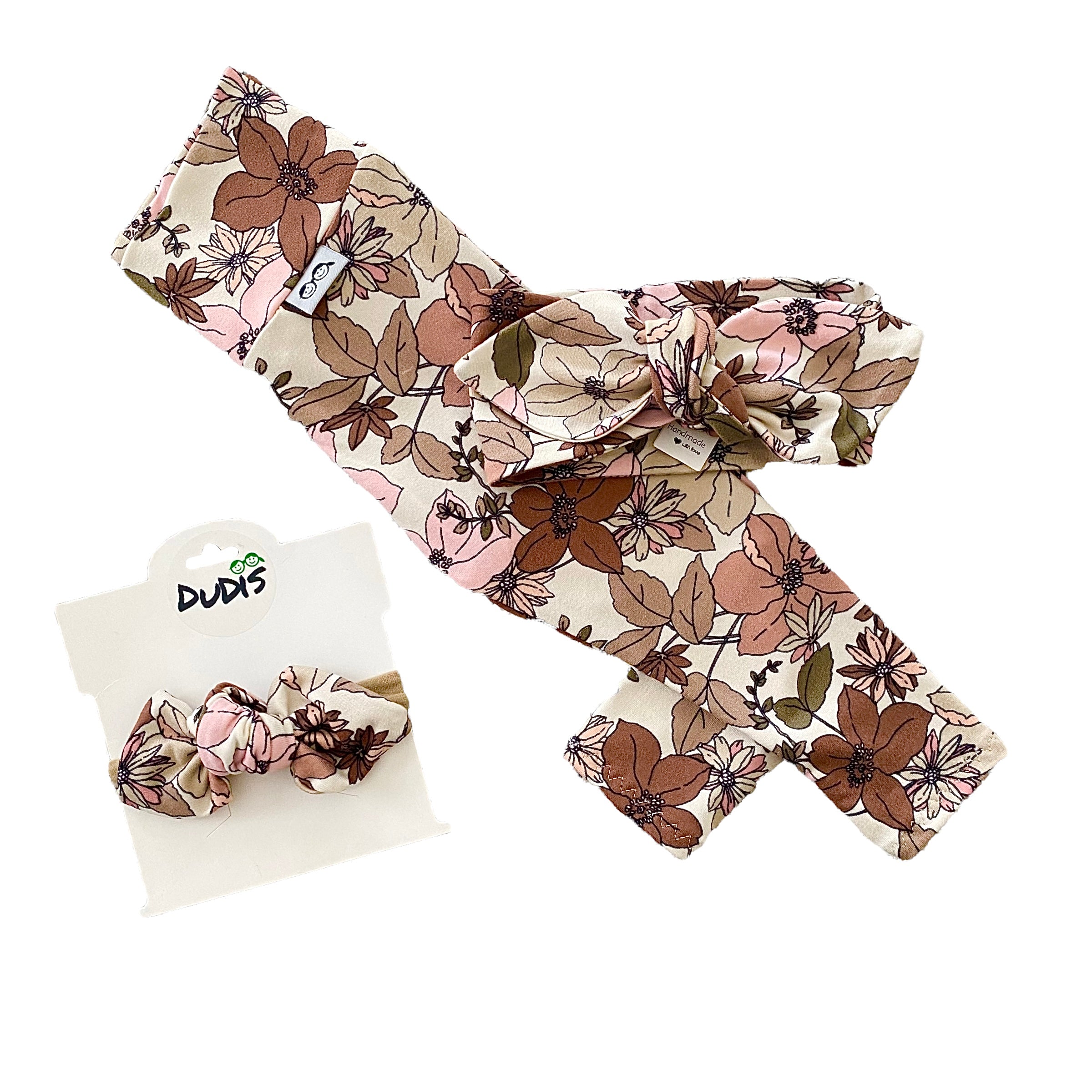 Nude Boho Florals Leggings and/or Headbands