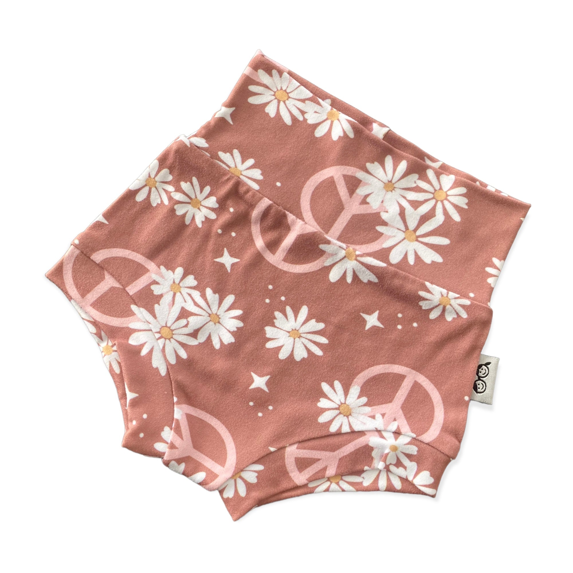 Peace Sign Floral Mauve Summer Lounge Set