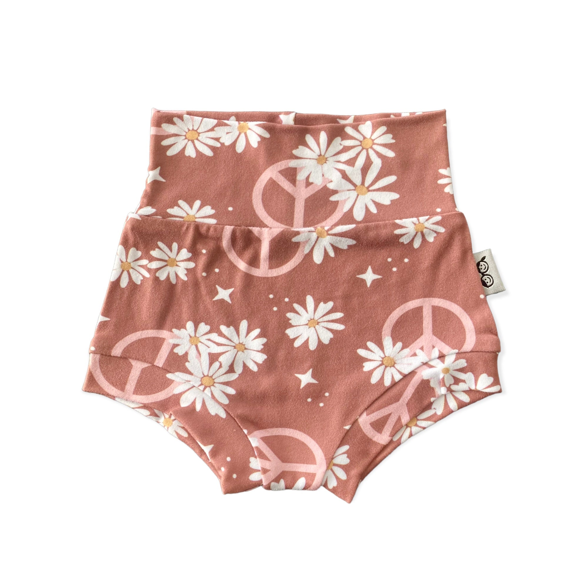 Peace Sign Floral Mauve Summer Lounge Set