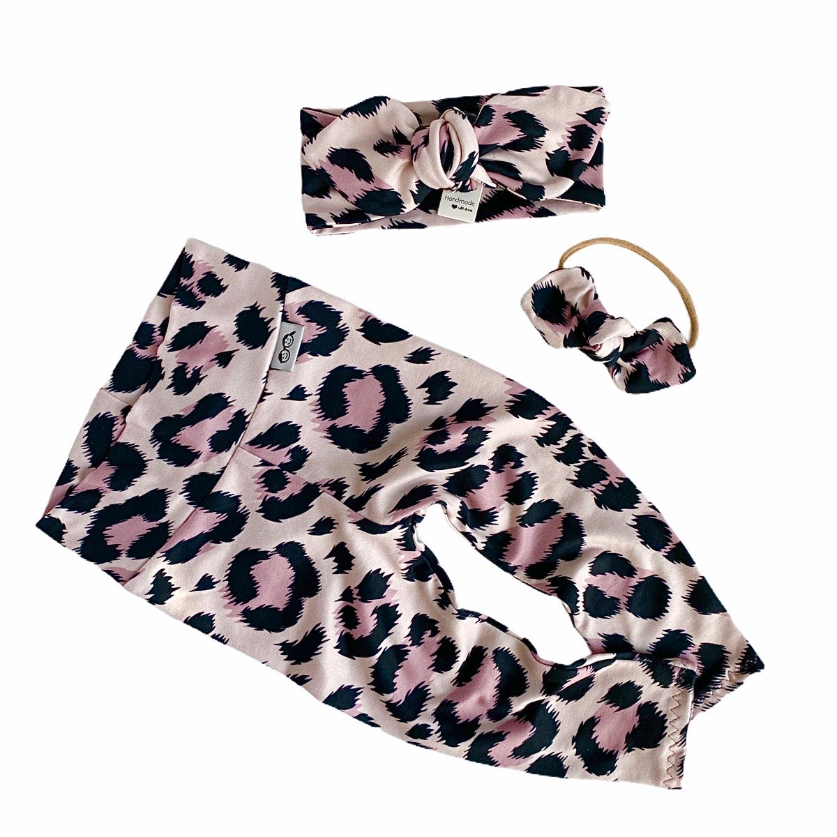 Mauve Leopard Leggings and/or Headbands