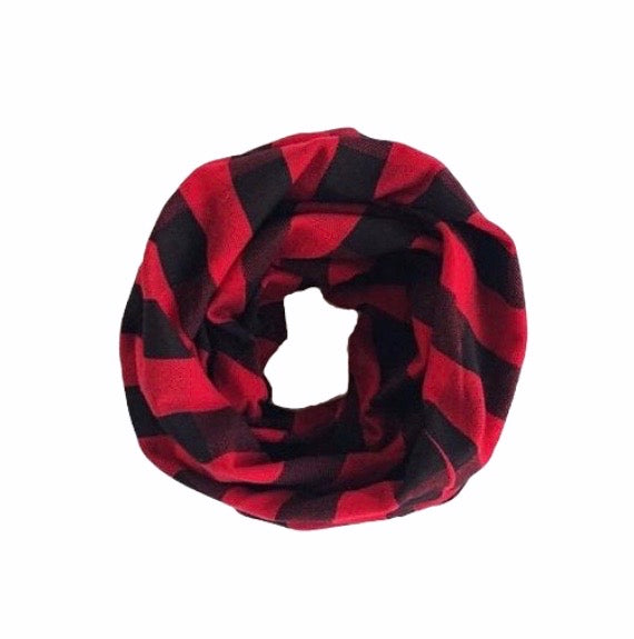 Red Buffalo Plaid Infinity Scarf