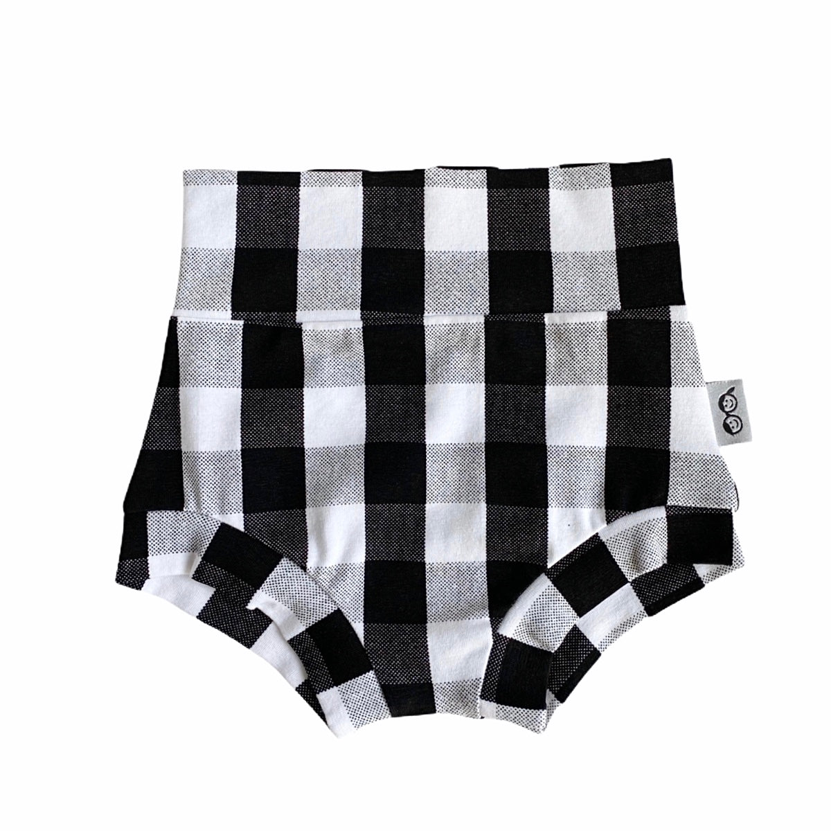 White and Black Plaid Bummies