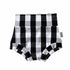 White and Black Plaid Bummies