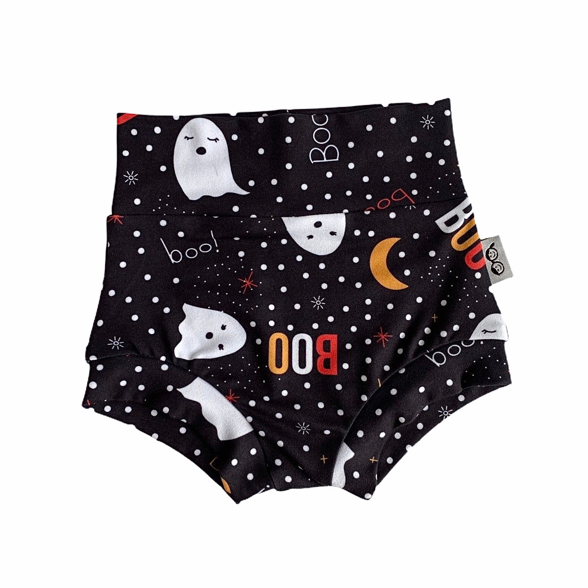 Black & White Polka Dot Ghost Bummies