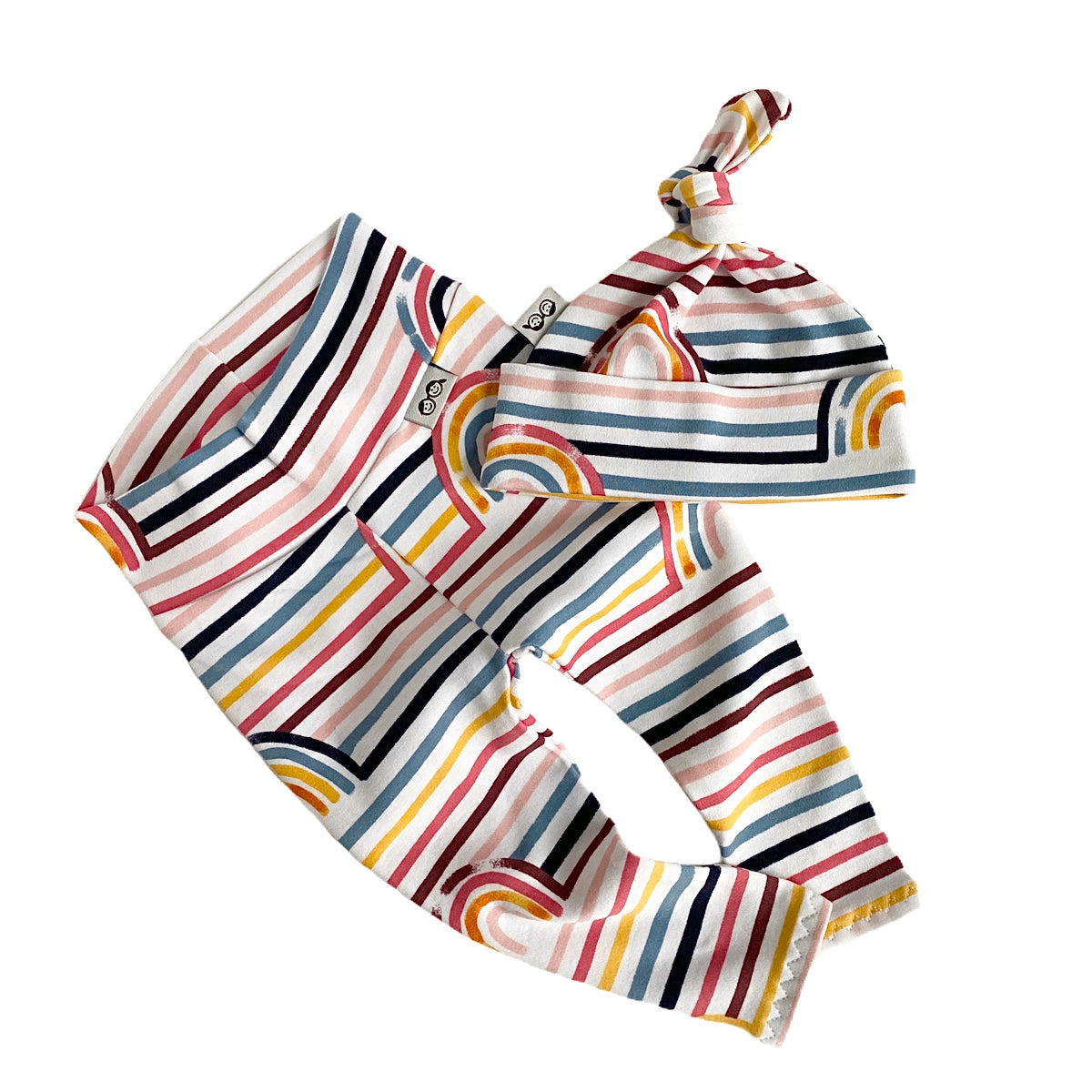 Rainbows Stripes Leggings and/or Beanie Knot Hat