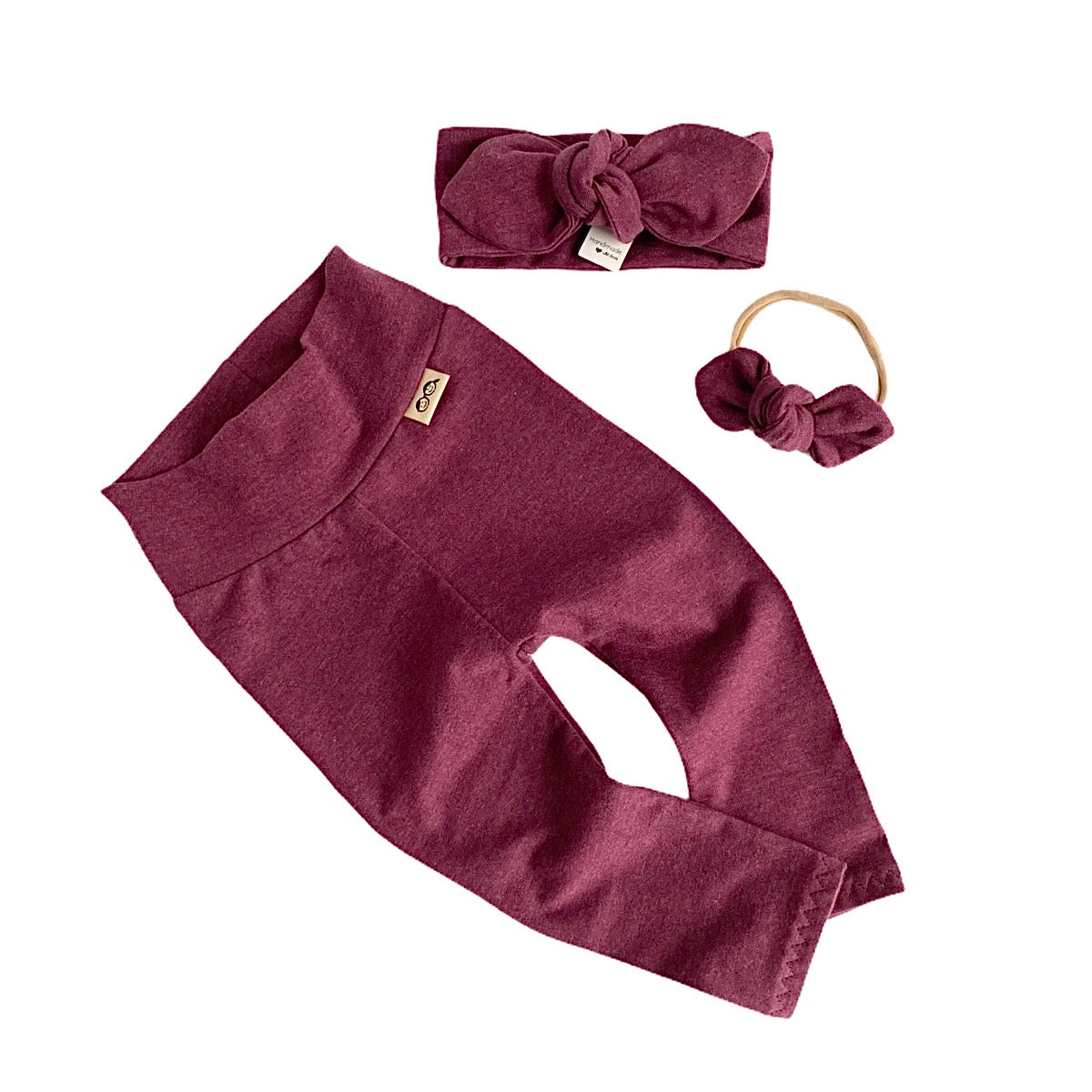 Heather Marsala Leggings and/or Headbands