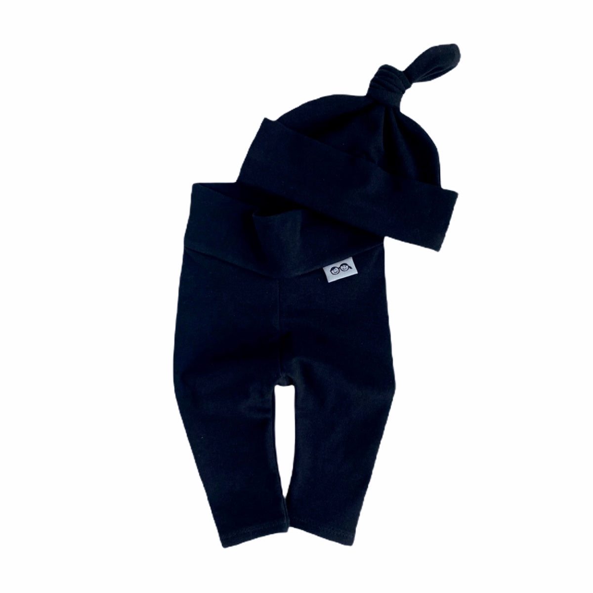 Solid Black Leggings and/or Knot Beanie