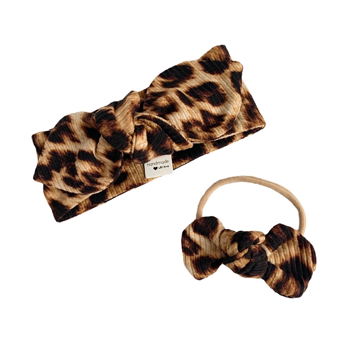 Brown Cheetah Rib Leggings and/or Headbands