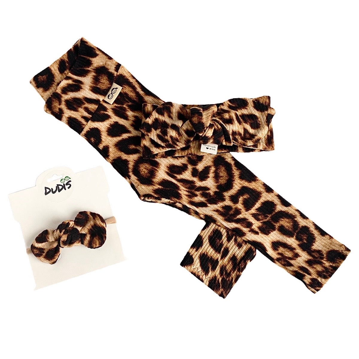 Brown Cheetah Rib Leggings and/or Headbands