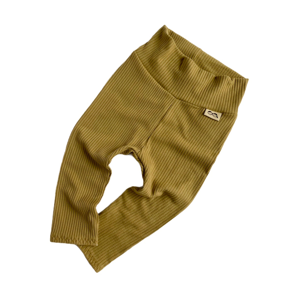 Vintage Olive Rib Leggings and/or Beanie Knot Hat