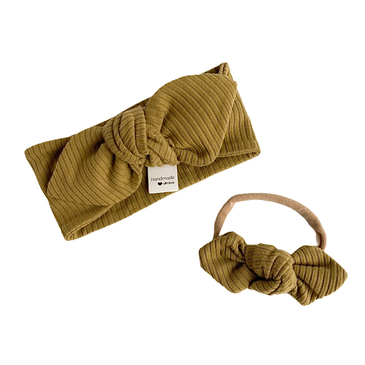 Vintage Olive Rib Leggings and/or Headbands