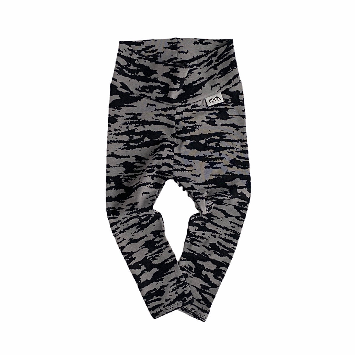 Black and Gray Zebra Leggings