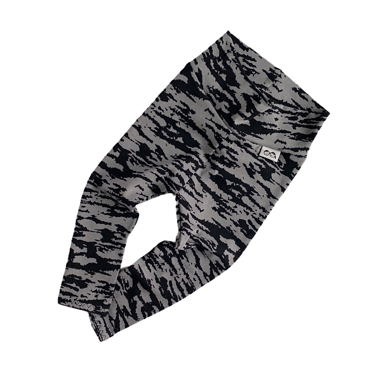 Black and Gray Zebra Leggings