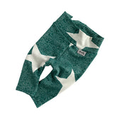 White Stars on Myrtle Pebble Leggings
