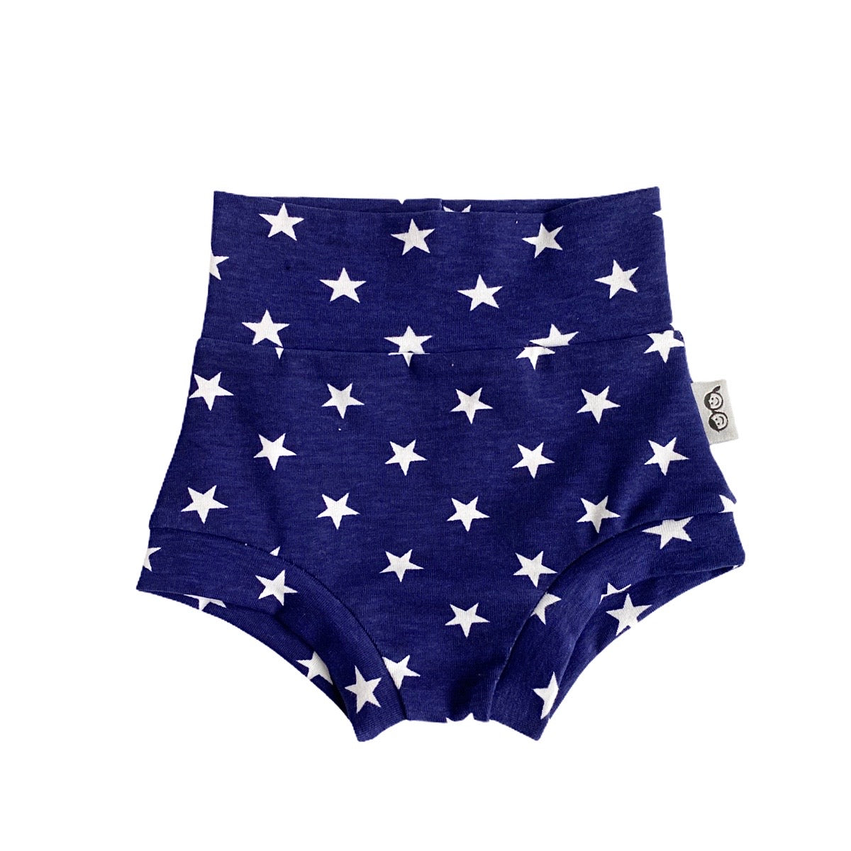 Navy Stars Bummies with Red/White Stripe Headband