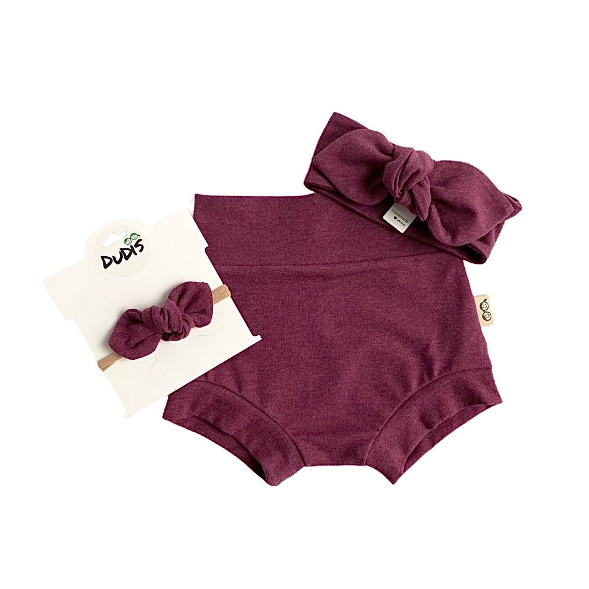 Heather Marsala Bummies and/or Headbands