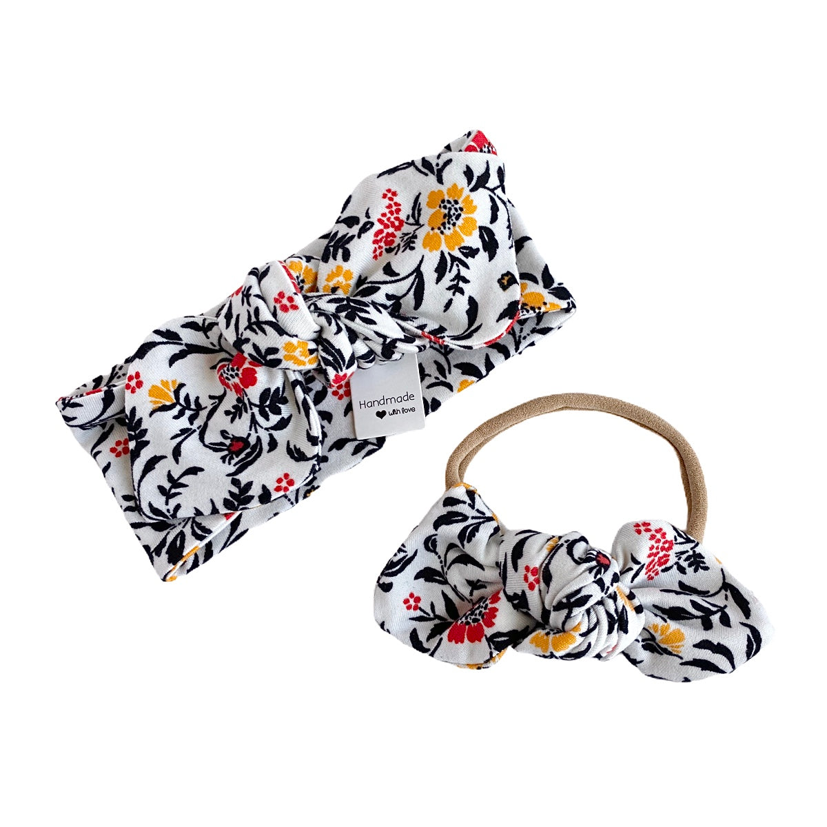 Ivory Floral Bummies and/or Headbands