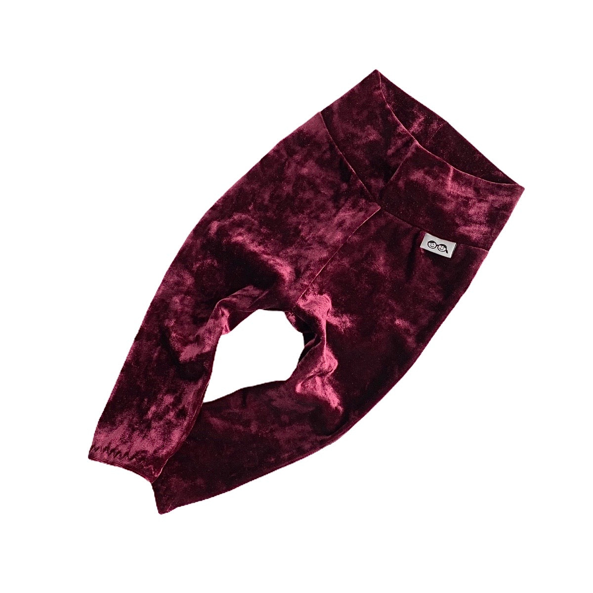 Burgundy Velvet Leggings