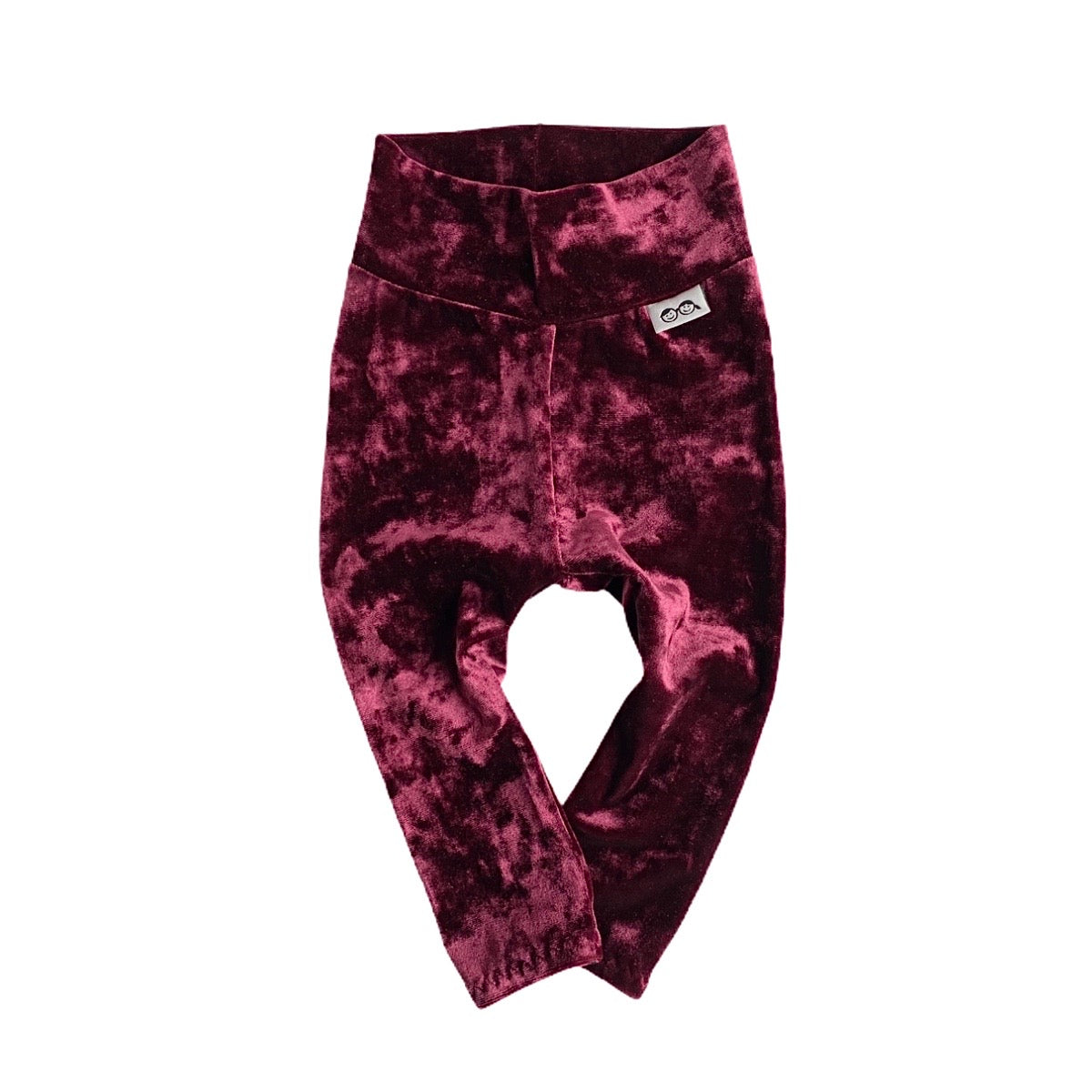 Burgundy Velvet Leggings
