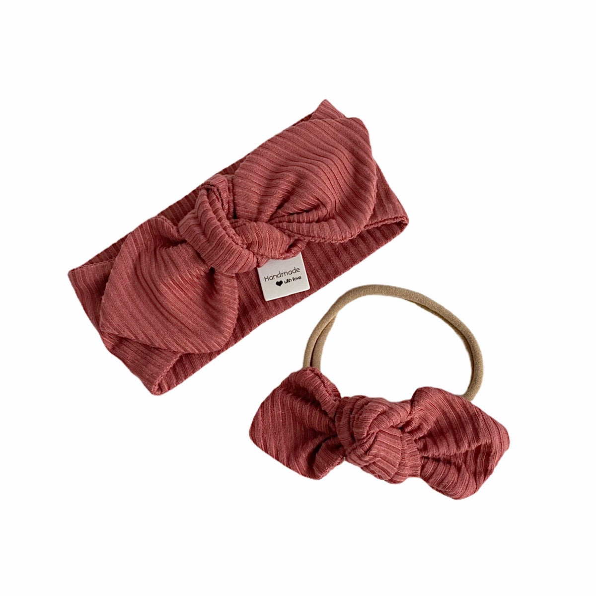 Mauve Rib Leggings and/or Headbands