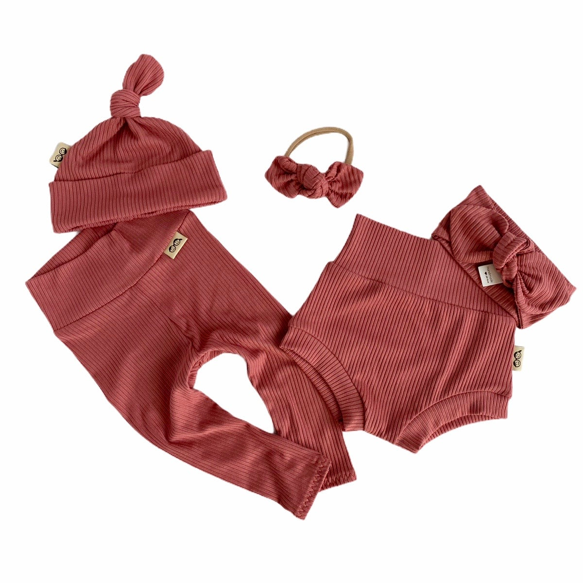 Mauve Rib Bummies and/or Headbands